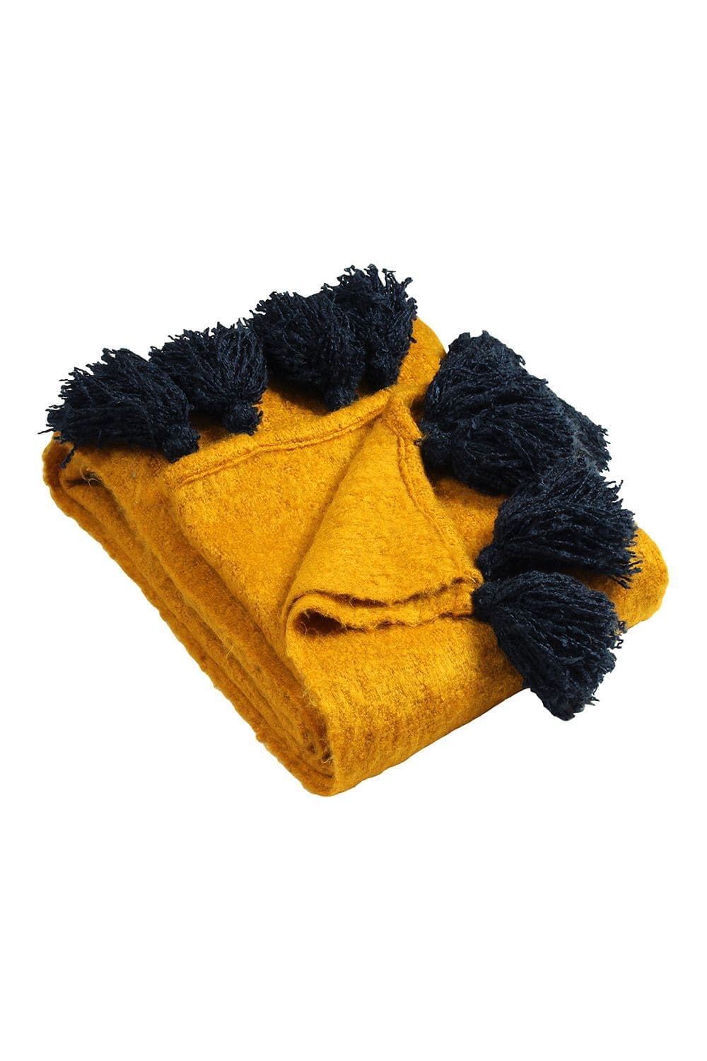 Romily Contrasting Tasselled Throw