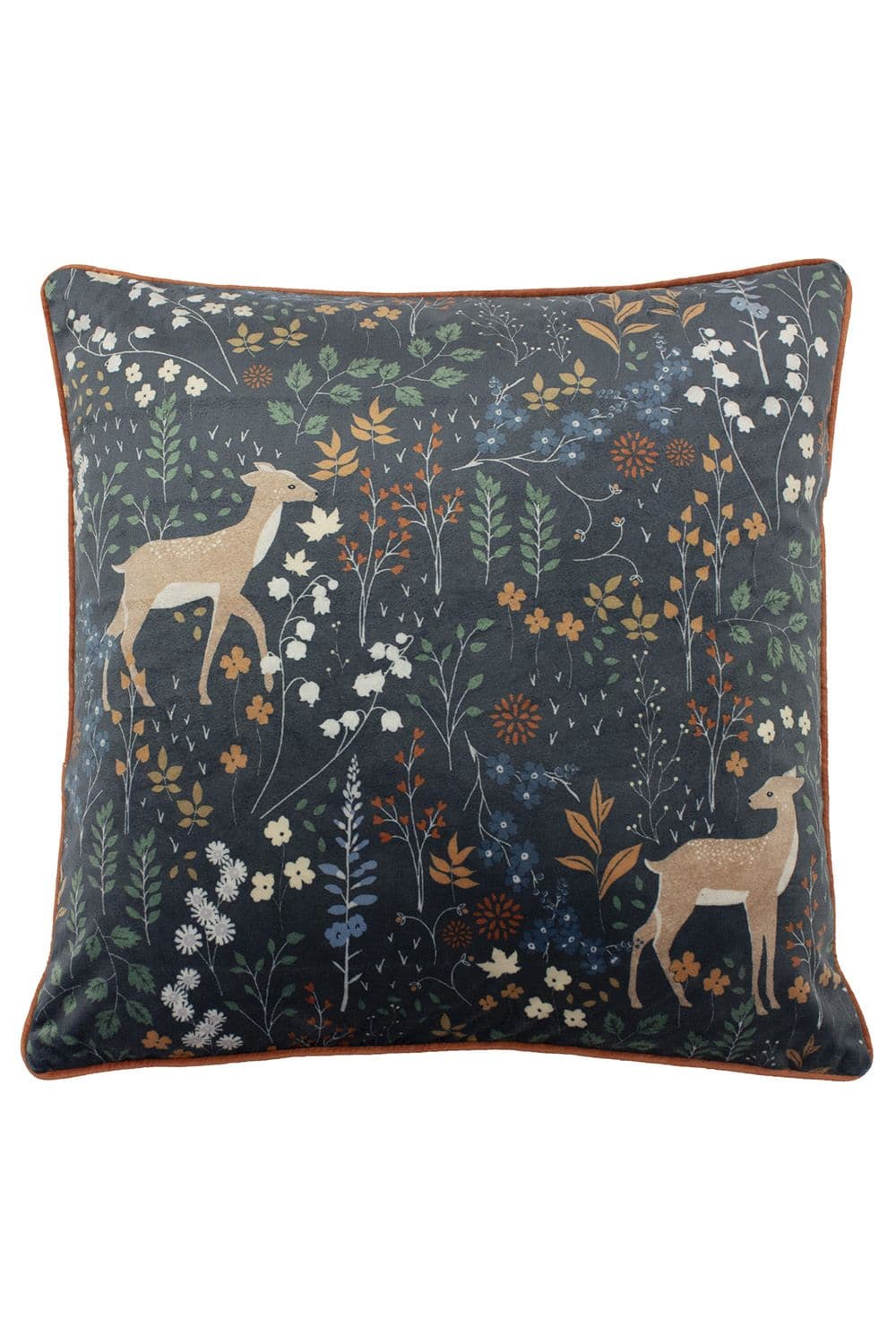 Richmond Botanical Woodland Piped Cushion