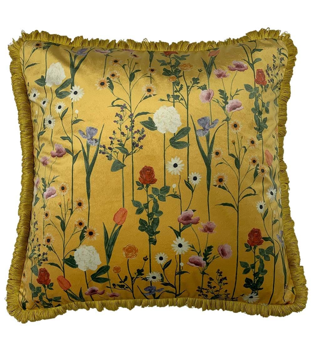 Fleura Hand-Drawn Floral Cushion