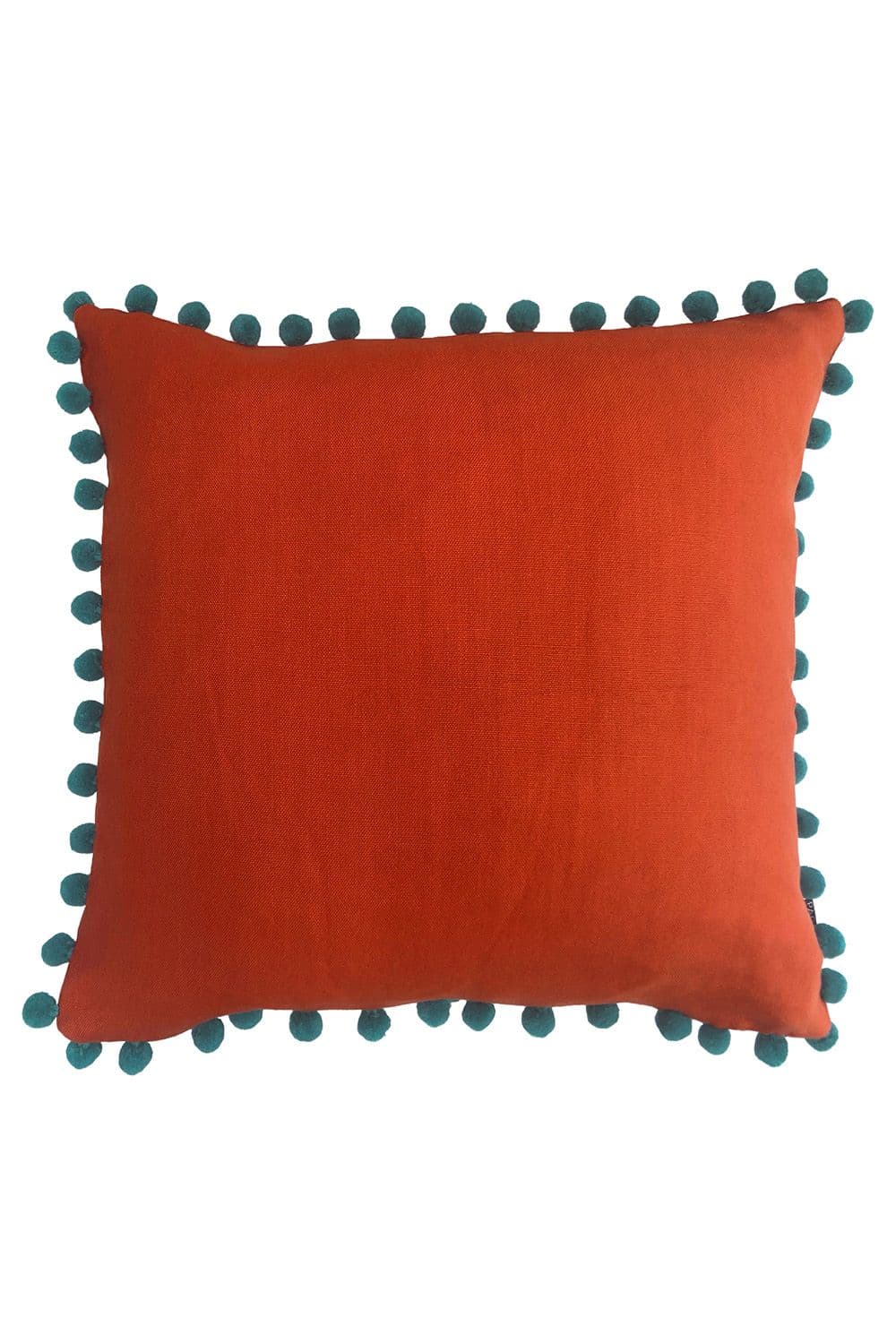 Mardi Gras Pom Pom Edged Cushion