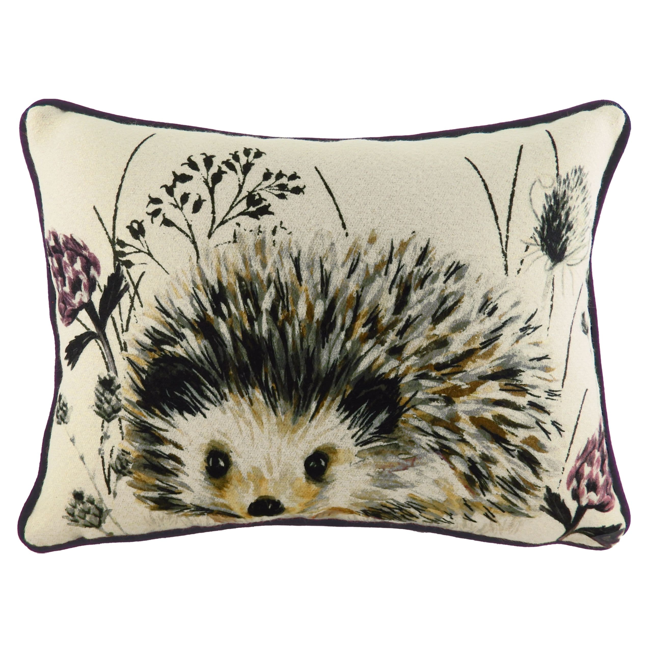 Elwood Hedgehog Watercolour Print Cushion