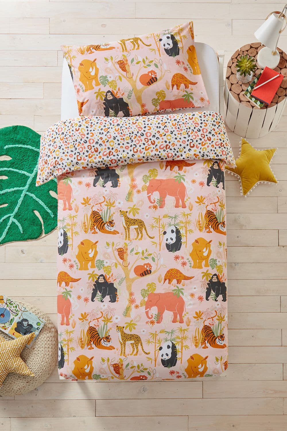 Endangered Kids Safari Animal Duvet Cover Set