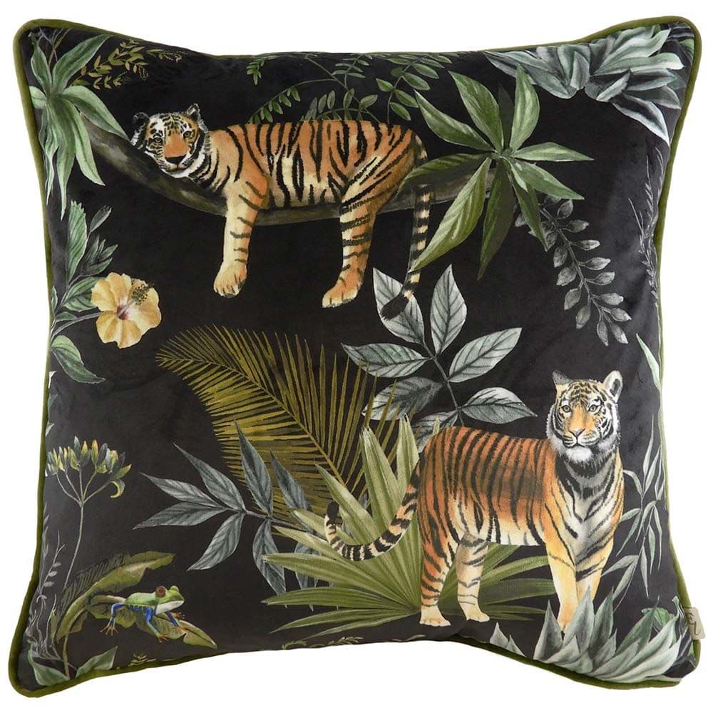 Jungle Tiger Velvet Cushion