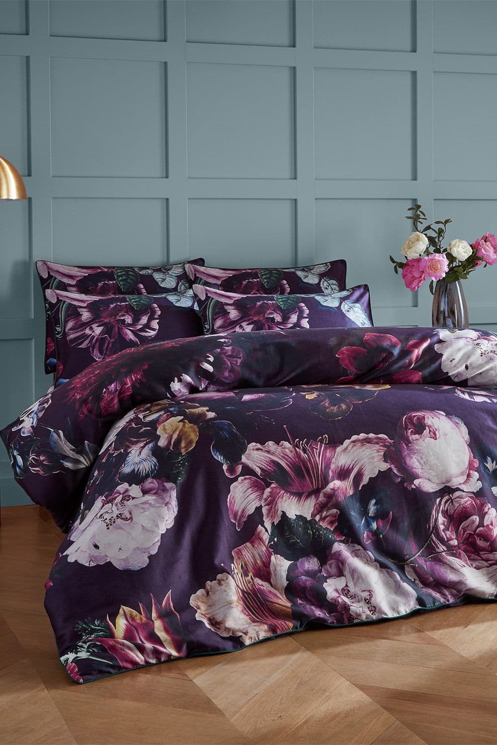 Cordelia Floral 100% Cotton Duvet Cover Set