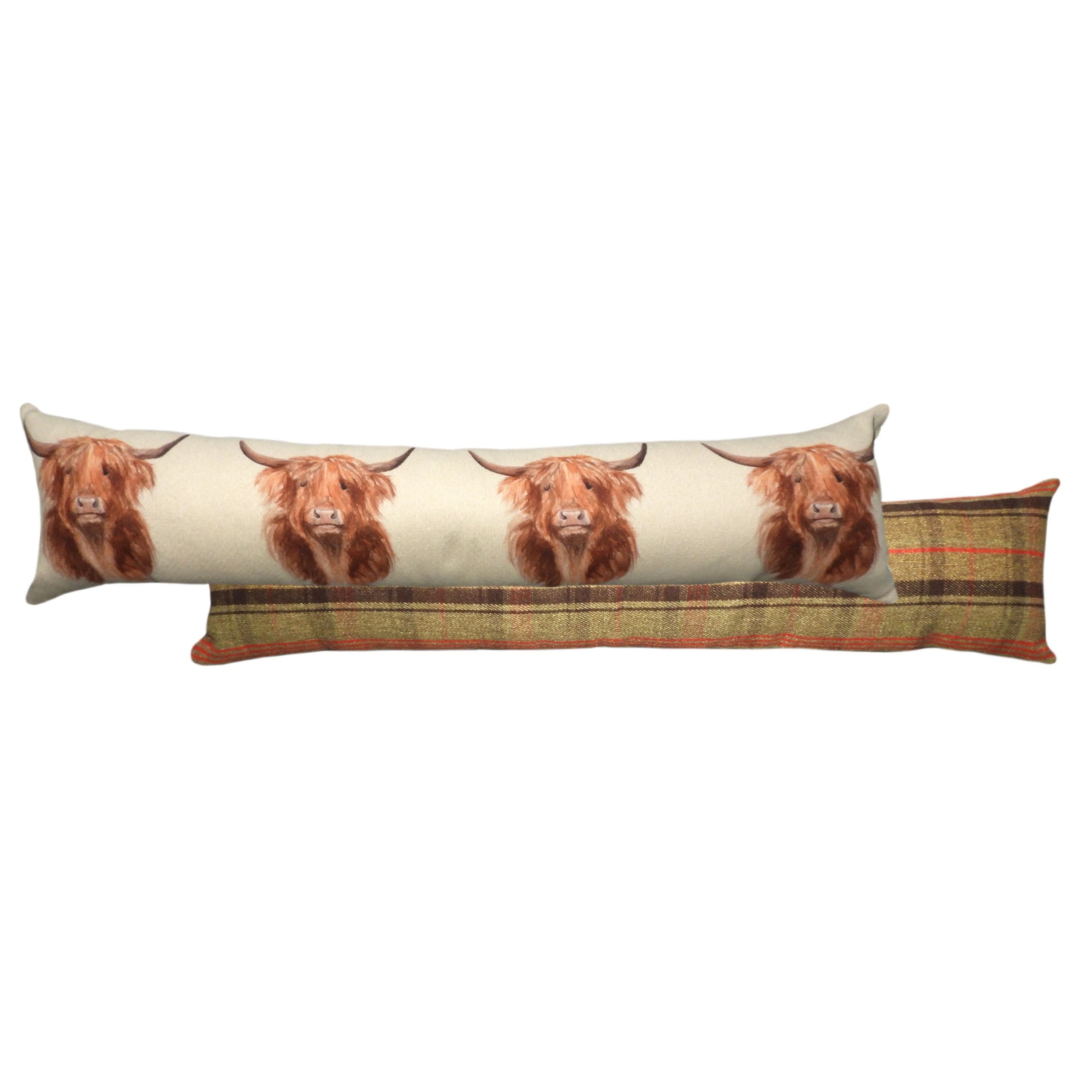 Hunter Highland Cow Printed Draught Excluder