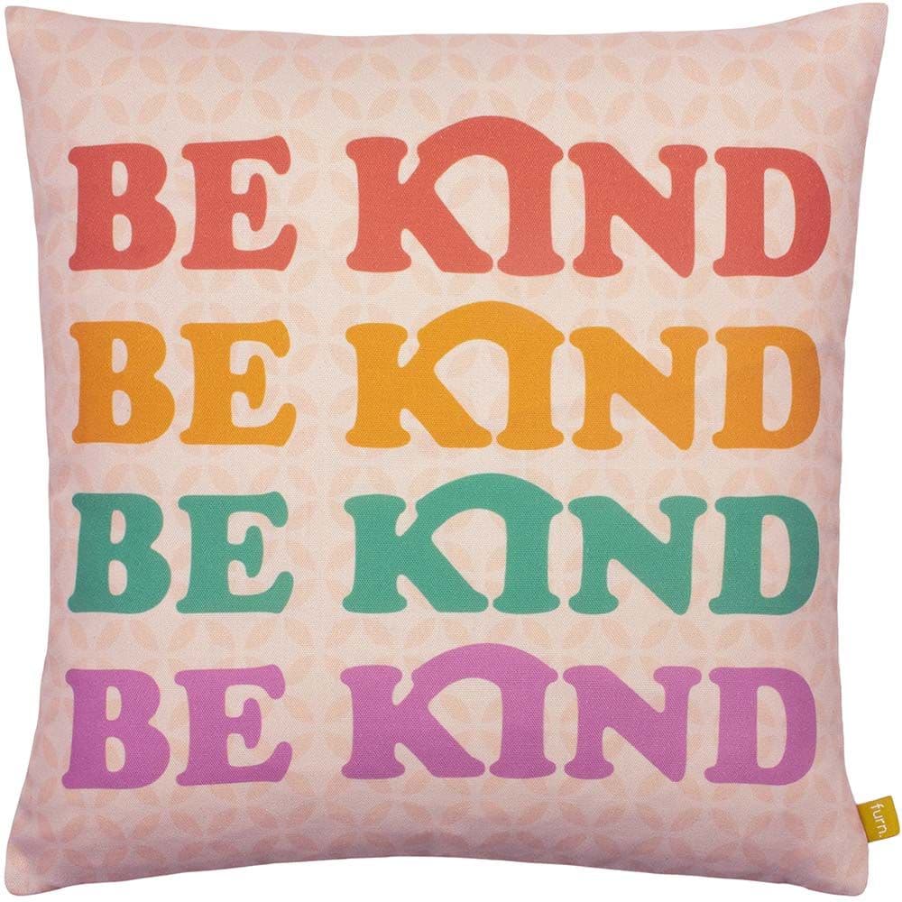Be Kind 100% Recycled Slogan Cushion
