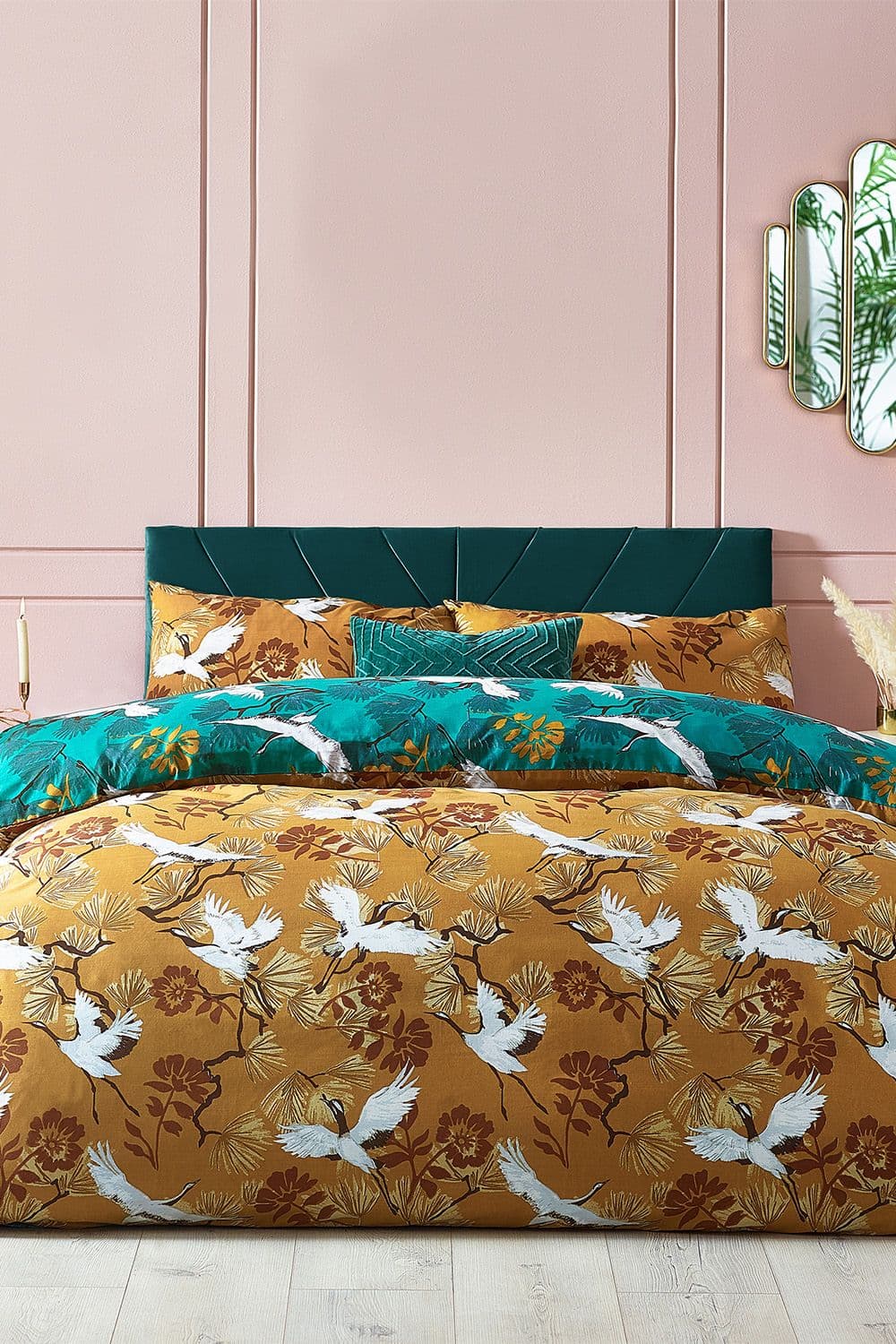 Demoiselle Botanical Reversible Duvet Cover Set