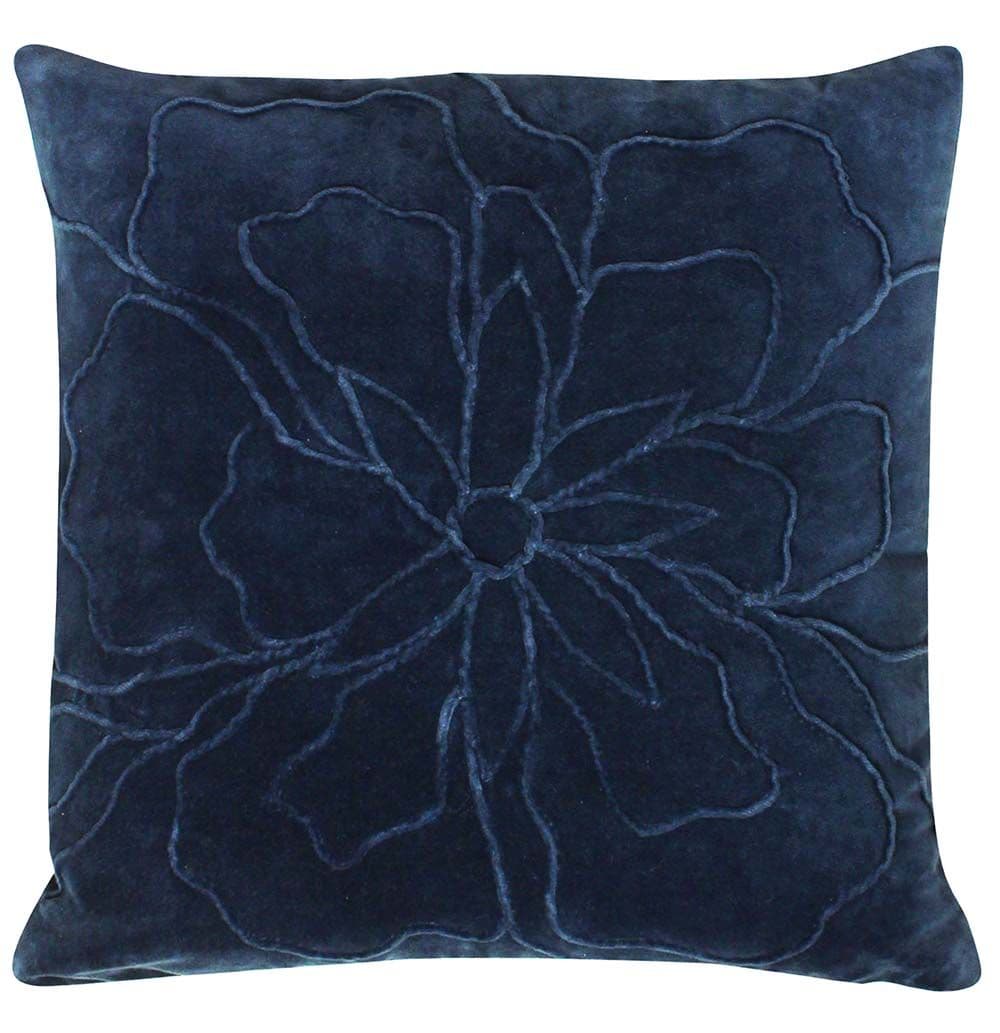 Angeles Floral Pleating Velvet Cushion