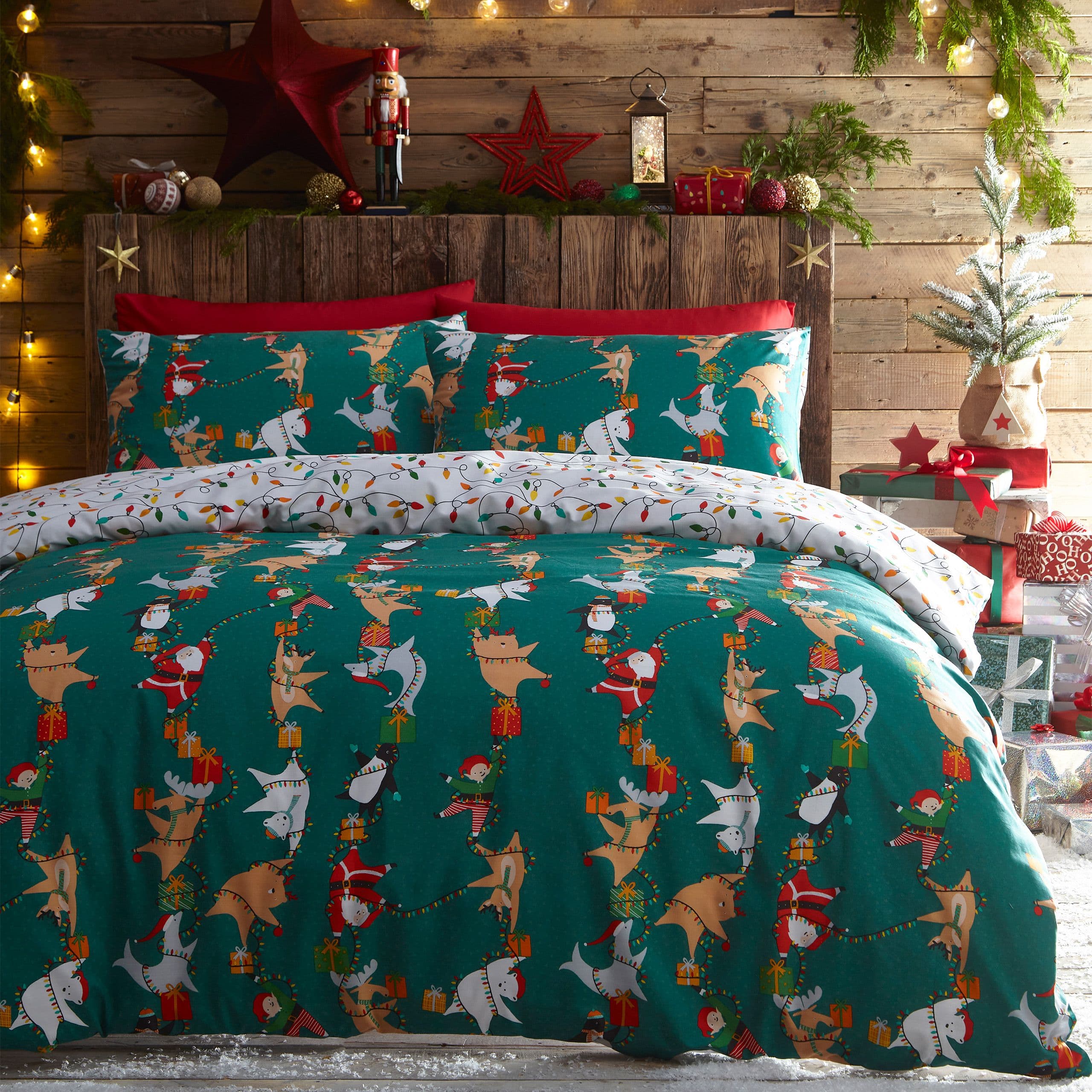 Santas Workshop Christmas Duvet Cover Set