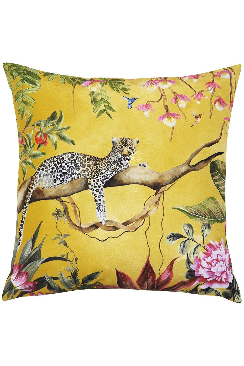 Leopard Animal Sqaure Water & UV Resistant Outdoor Cushion