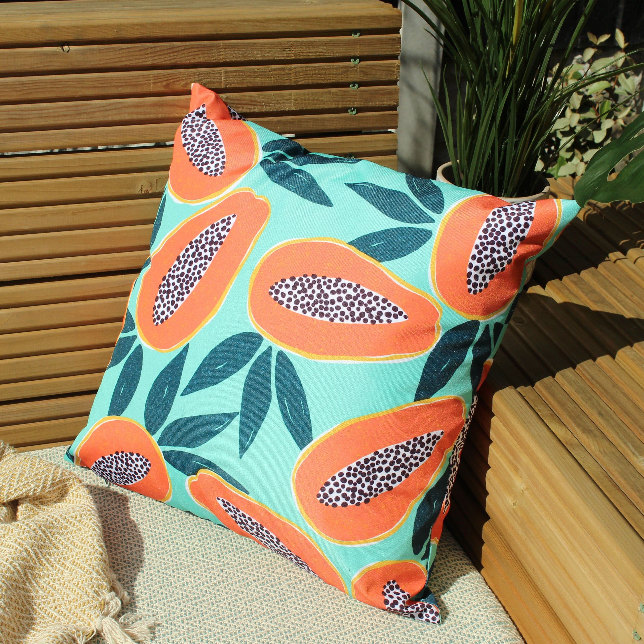 Papaya Vibrant Water & UV Resistant Outdoor Cushion