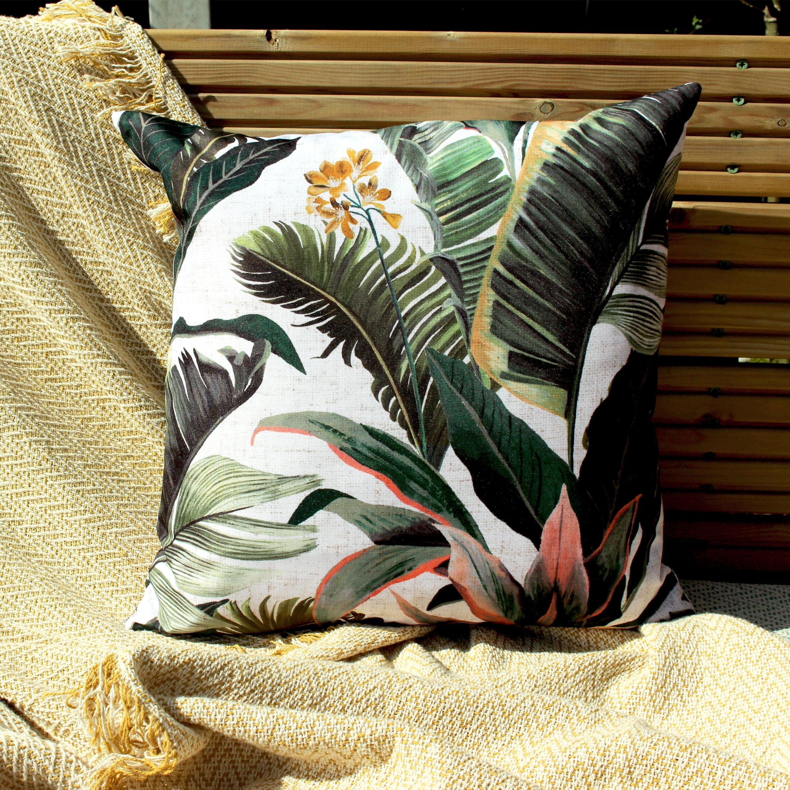 Hawaii Jungle Water & UV Resistant Outdoor Cushion