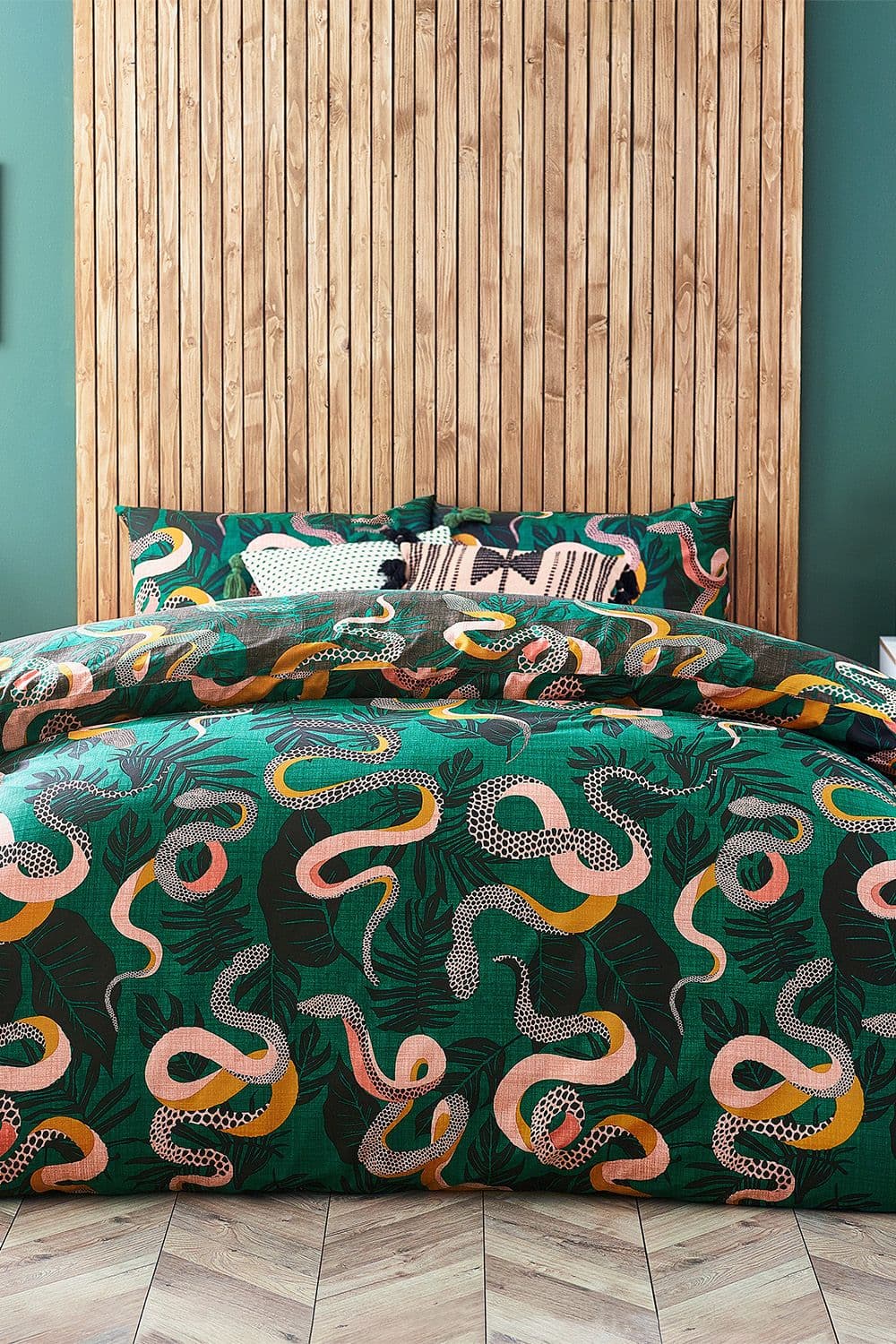 'Serpentine' Tropical Duvet Cover Set
