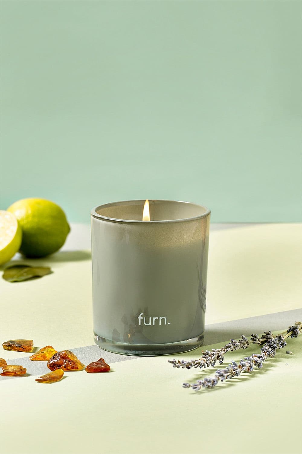 Botanica Peppermint & Citrus Scented Glass Candle