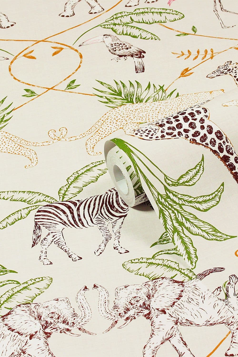 Serengeti Animal Printed Wallpaper