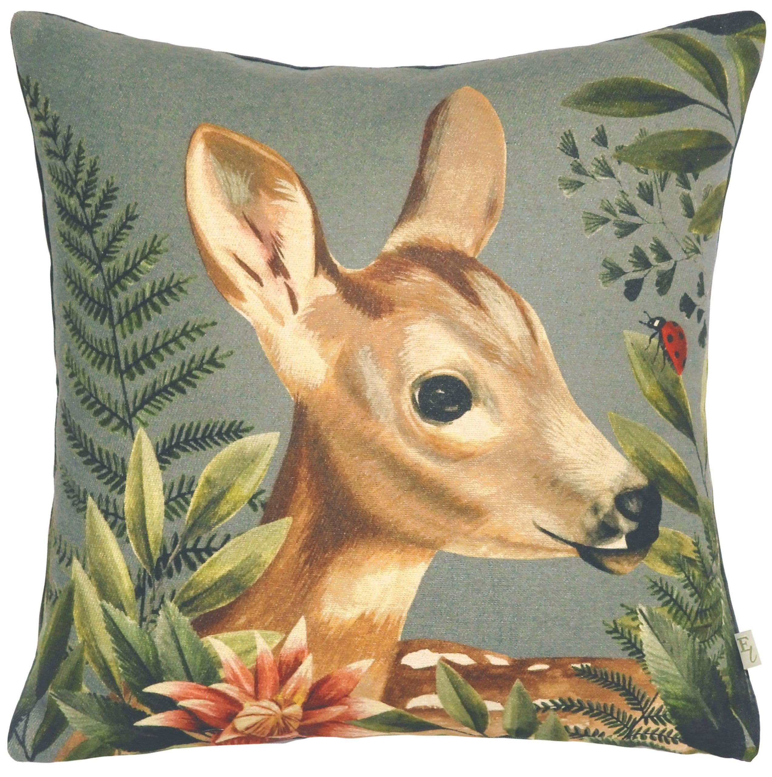 Forest Fawn Print Cushion