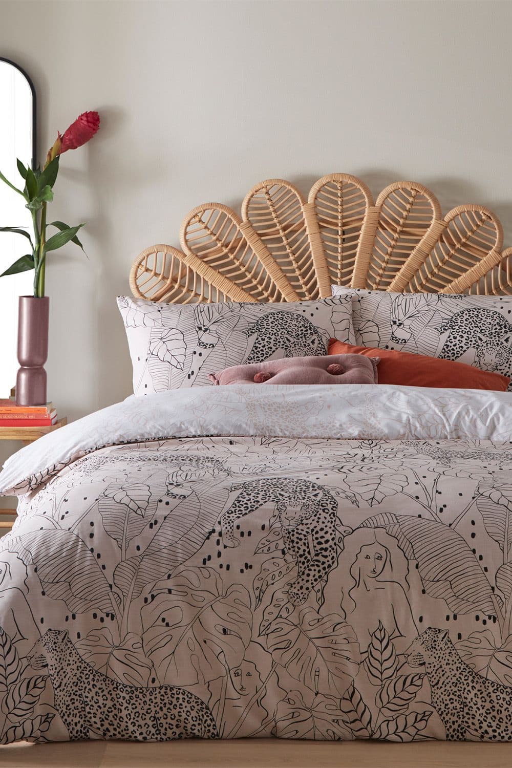 Aurora Botanical Reversible Duvet Cover Set