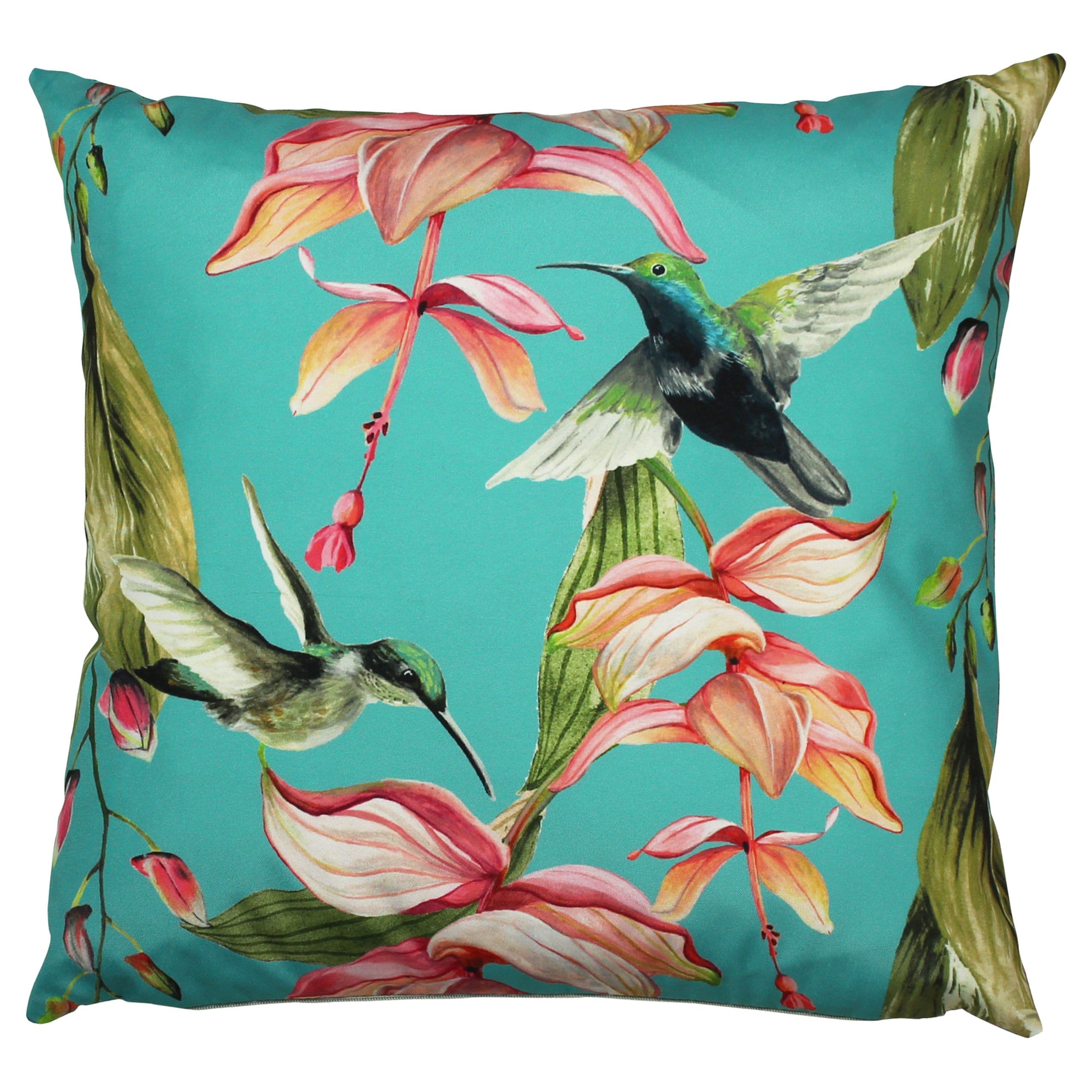 Hummingbird Polyester Filled Outdoor Cushion
