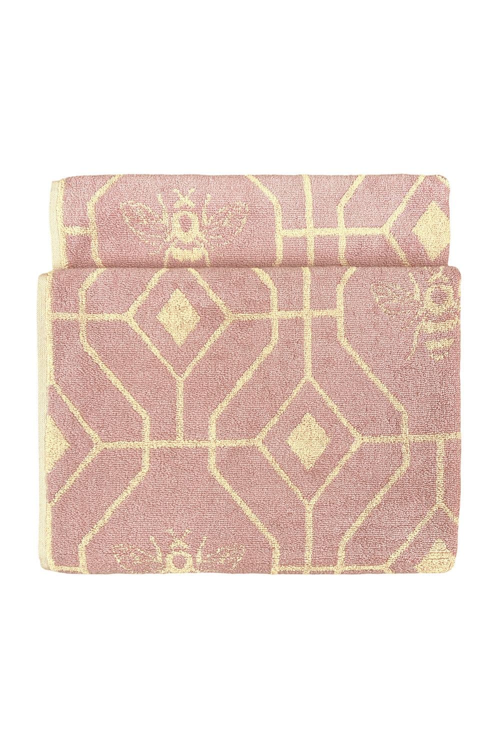 Bee Deco Geometric Cotton Jacquard Bath Towel