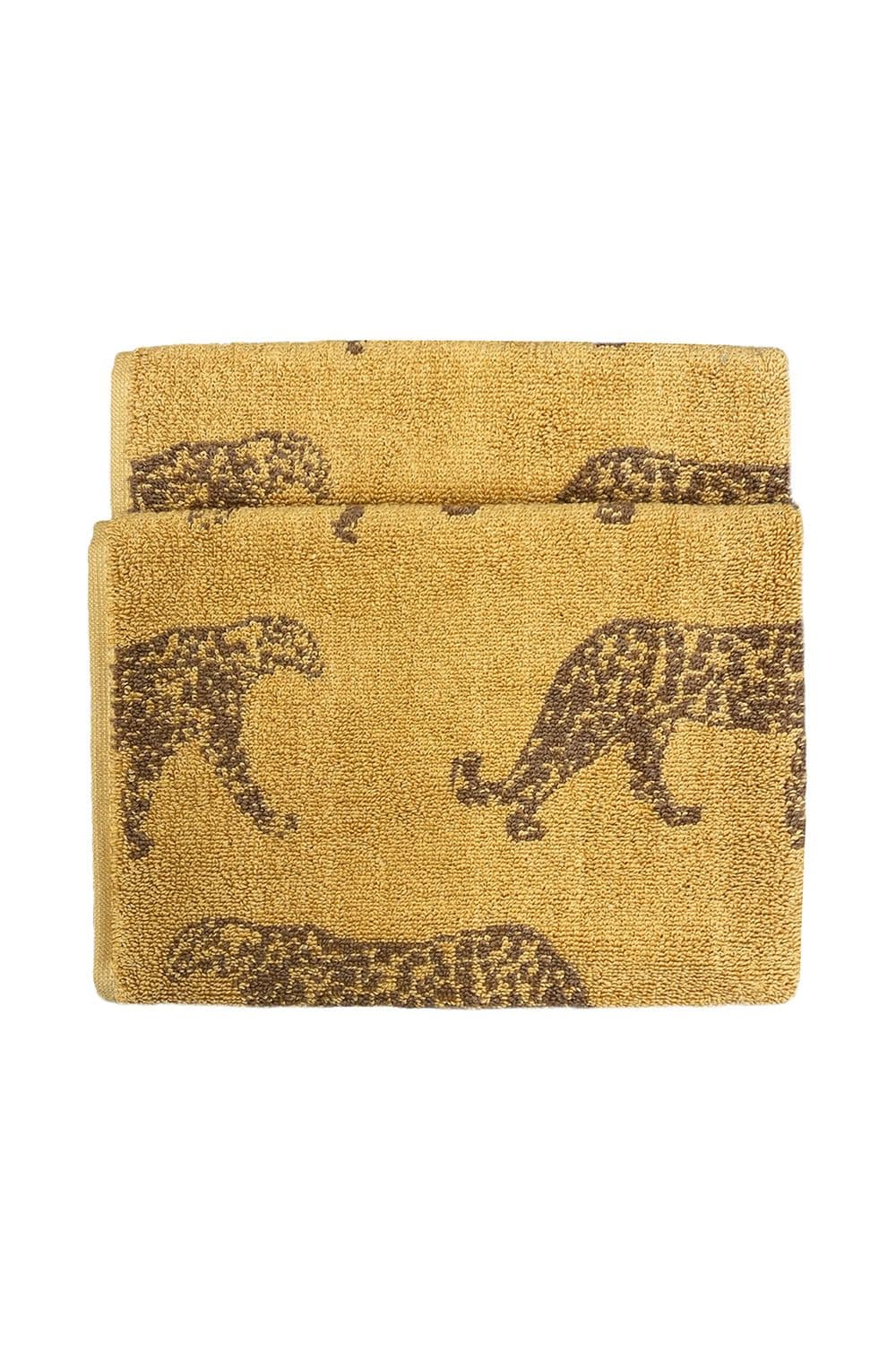 Leopard Animal Cotton Jacquard Hand Towel