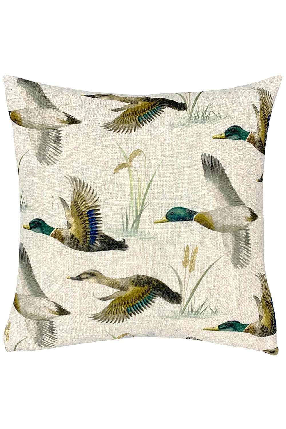 Country Duck Pond Printed Cushion