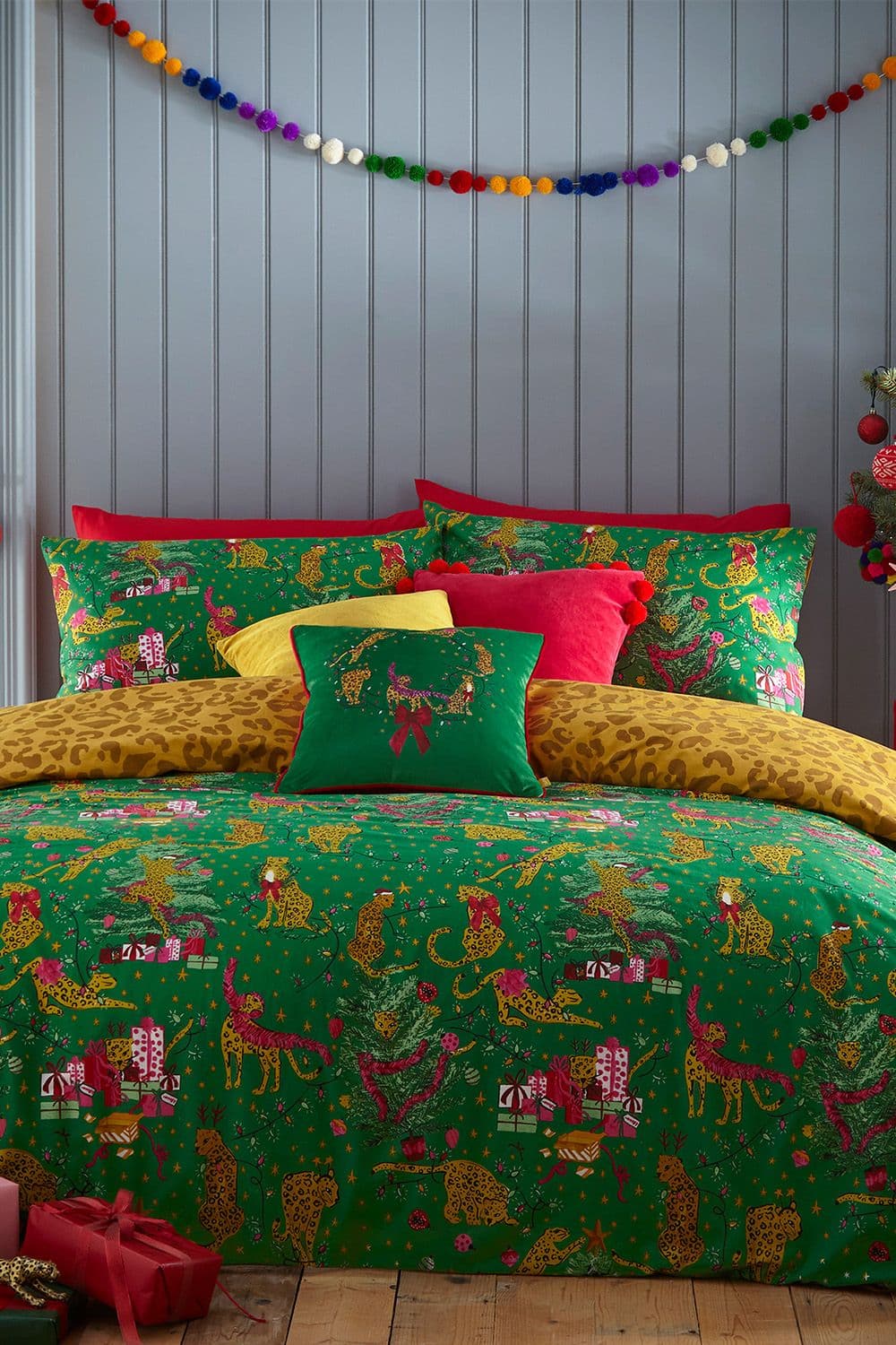Purrfect Christmas Reversible Duvet Cover Set