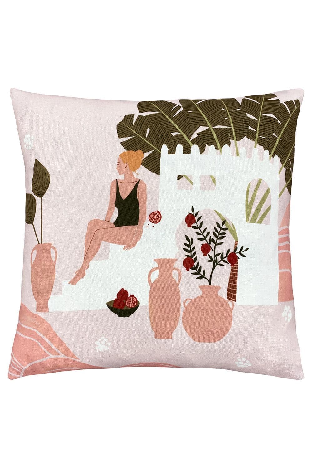 Nalani Abstract Moroccan Courtyard Printed Cushion