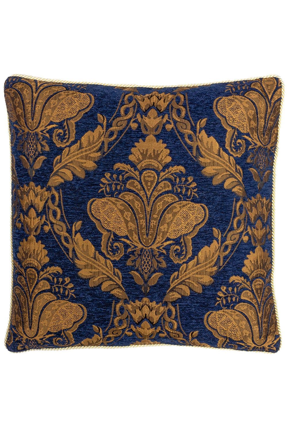 Shiraz Traditional Jacquard Pipe Trimmed Large Cushion