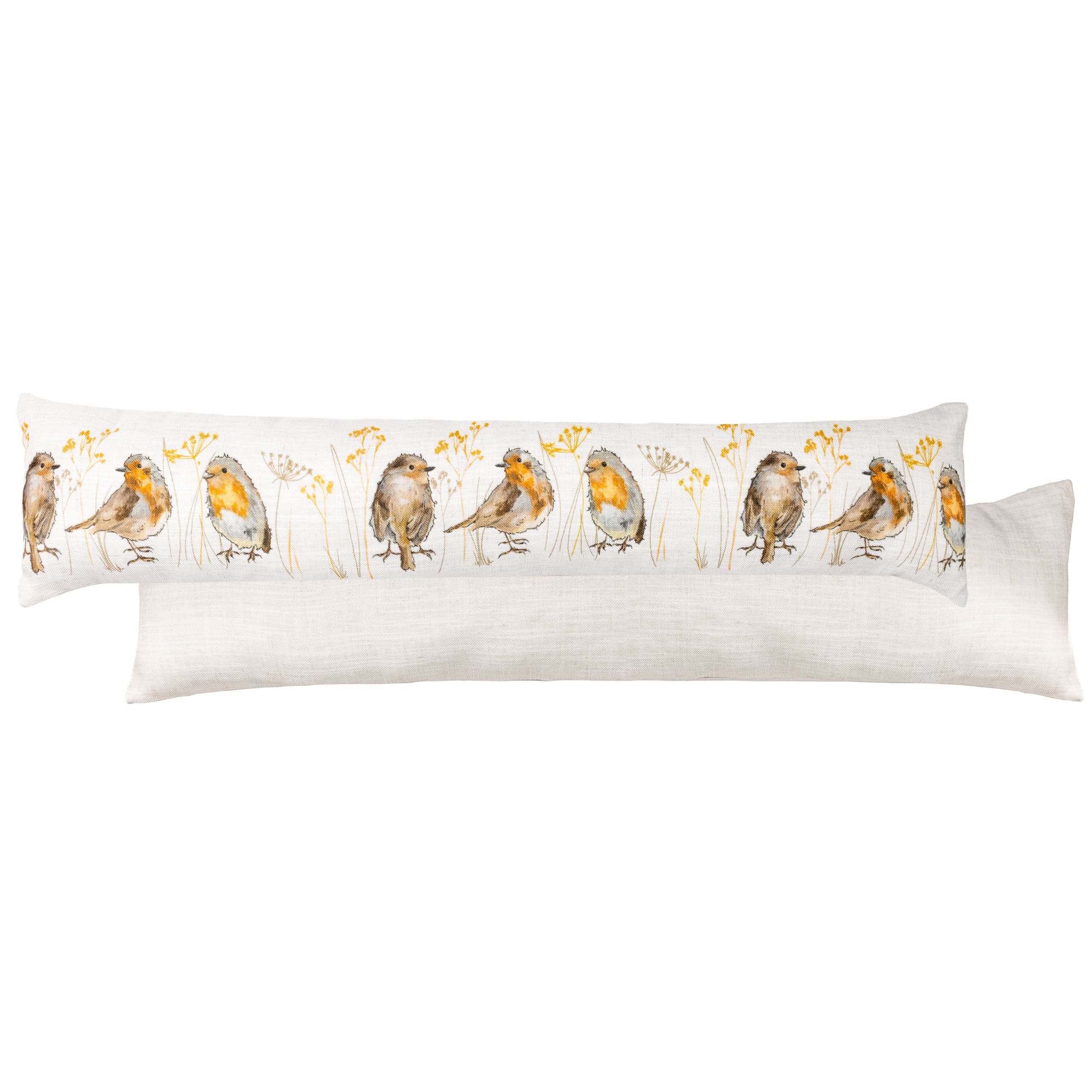 Oakwood Robin Watercolour Printed Draught Excluder