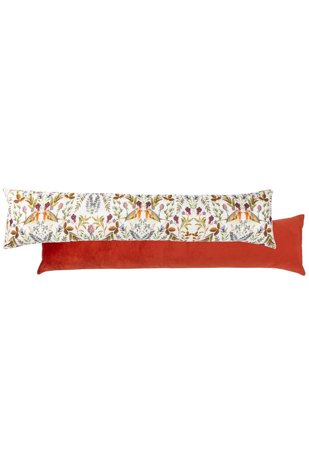 Mirrored Robin Printed Draught Excluder Cover