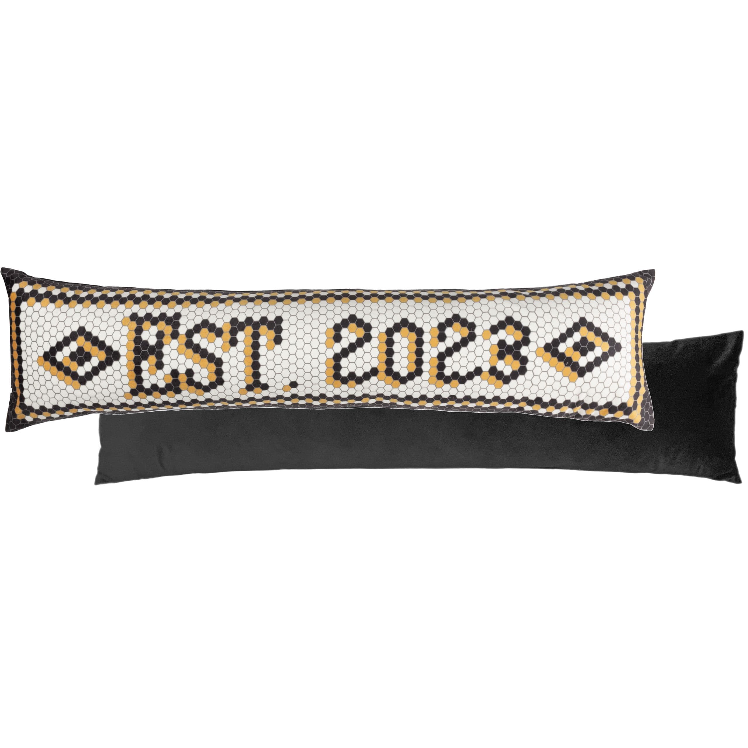 Established Mosaic Message Velvet Draught Excluder Cover