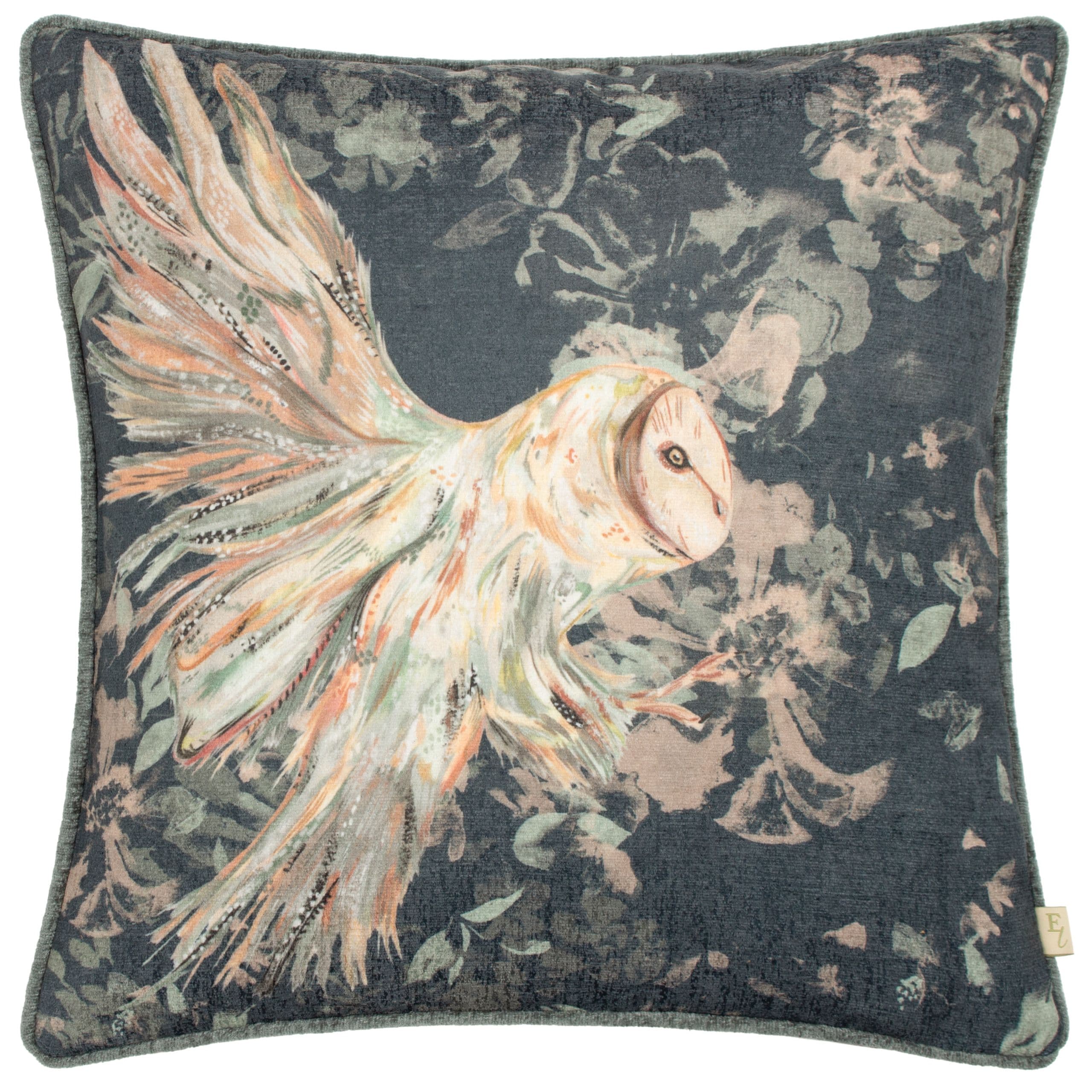 Avebury Owl Contrast Reverse Cushion