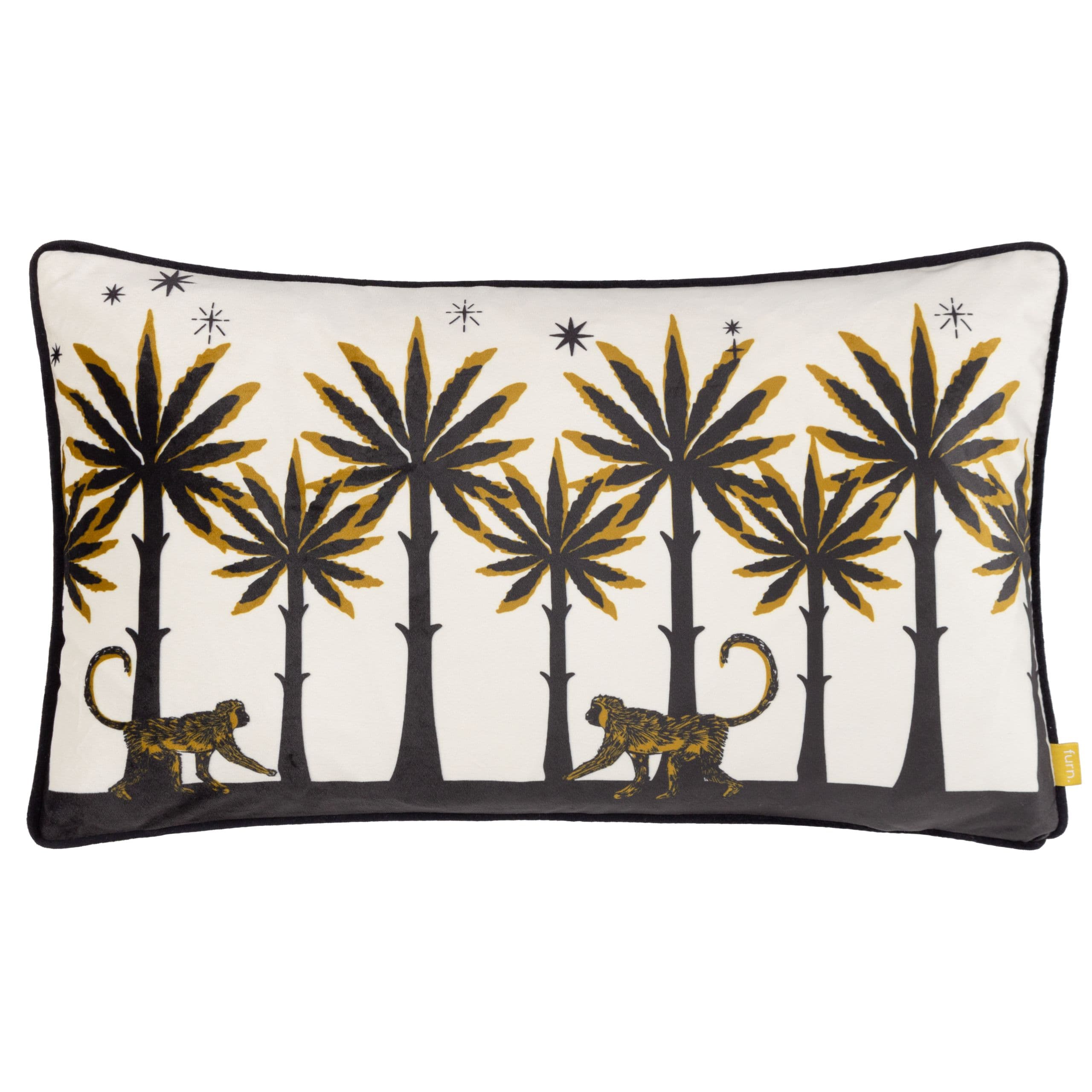 Desert Monkey Embroidered Cushion