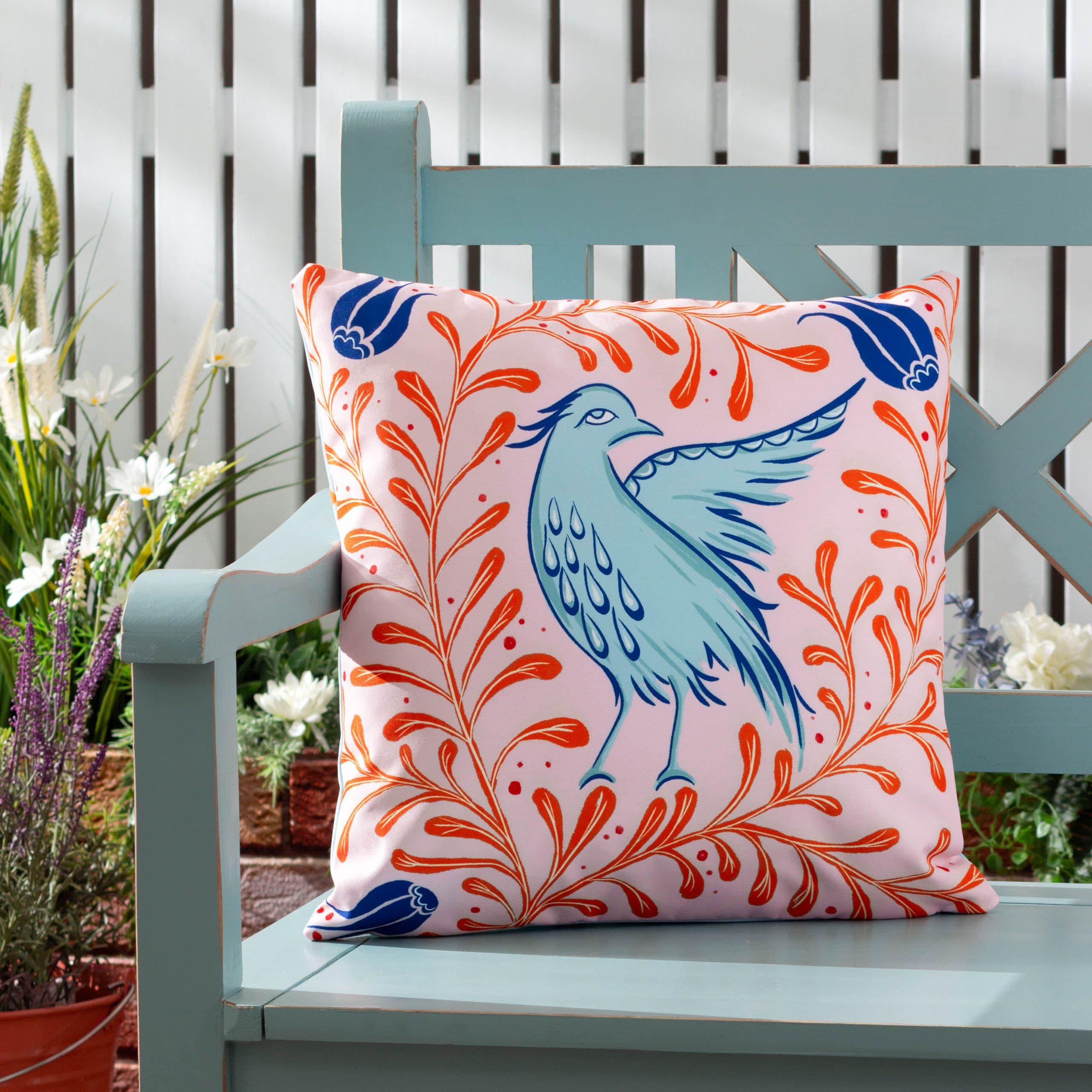 Makila Floral Water & UV Resistant Outdoor Cushion