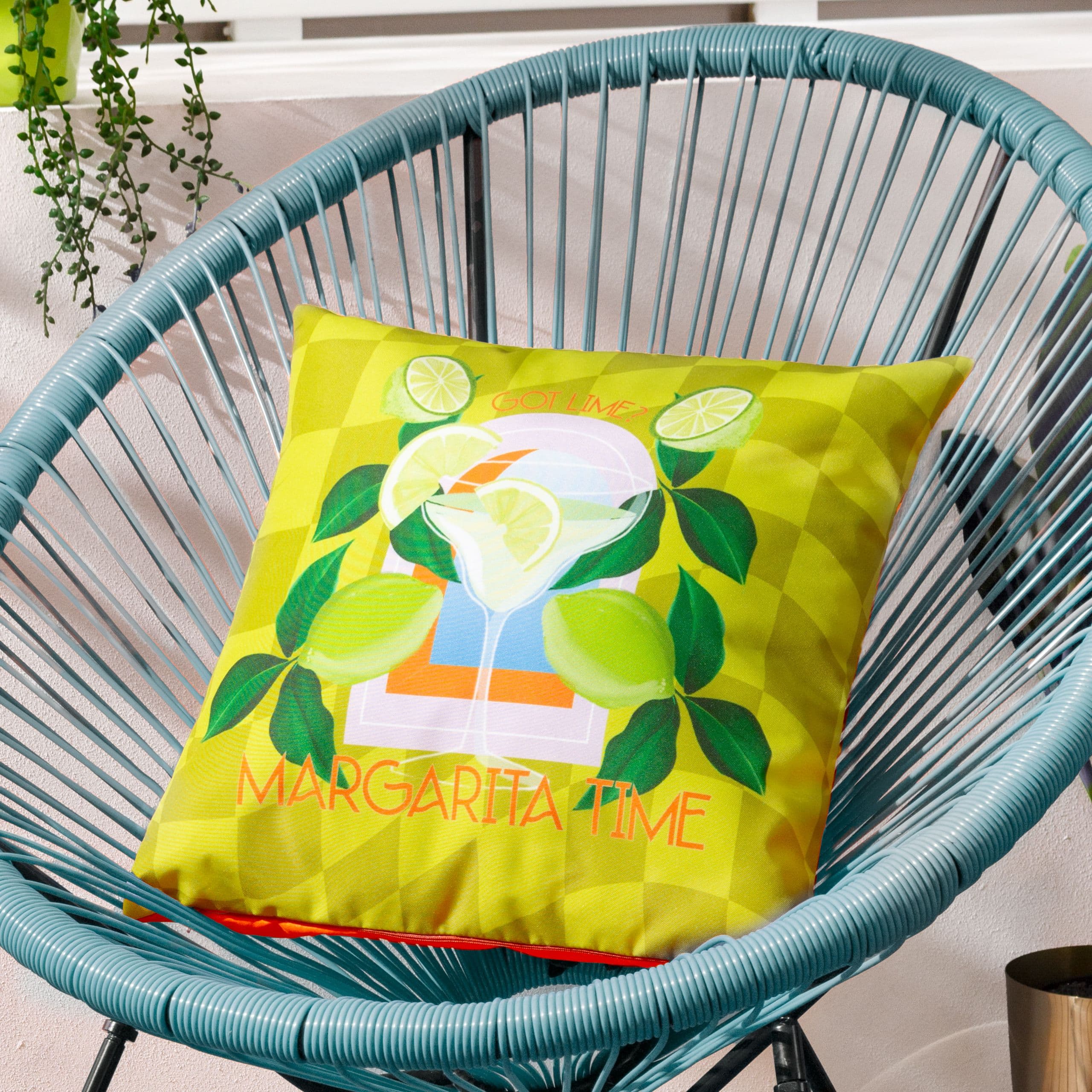 Margarita Abstract Water & UV Resistant Outdoor Cushion
