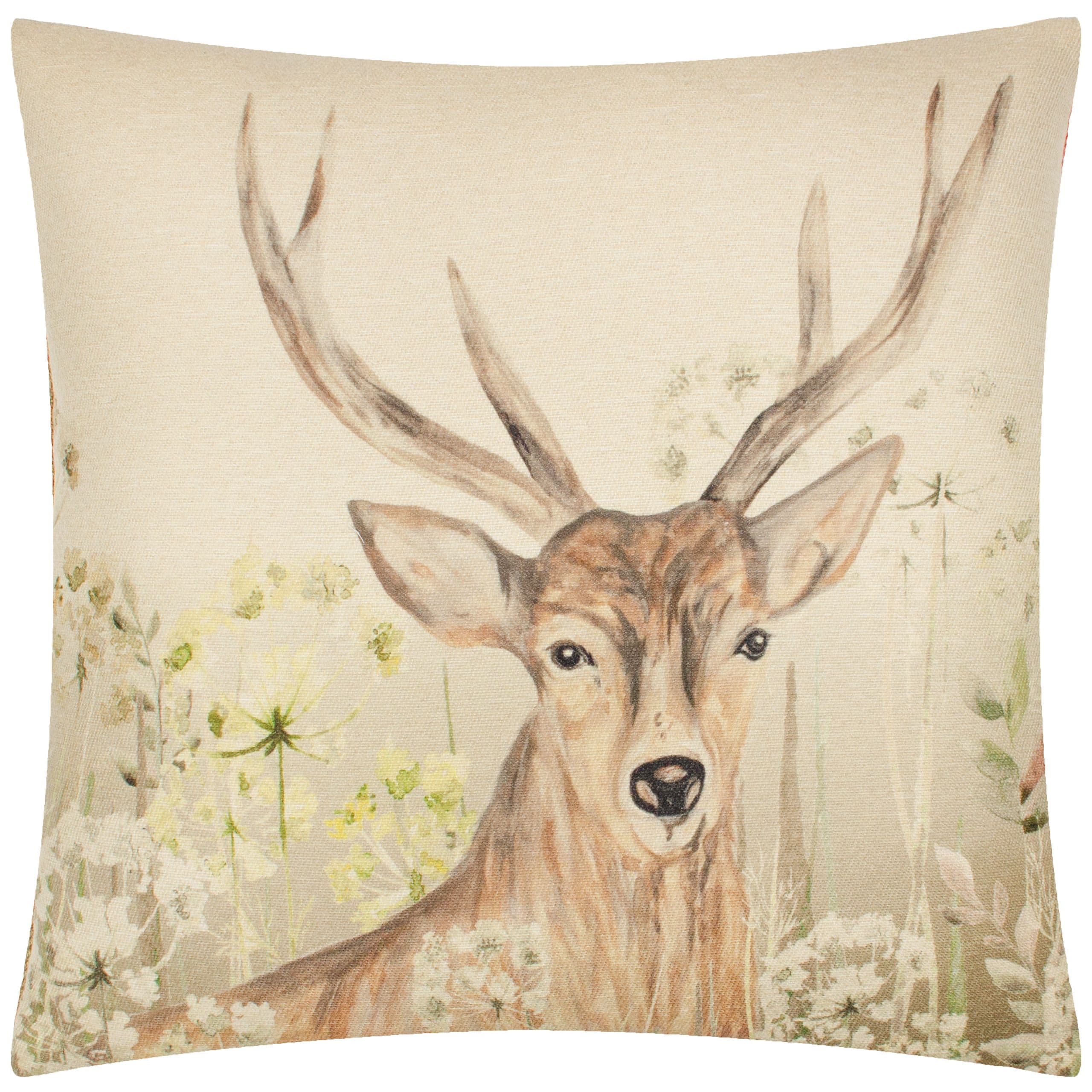 Bramble Stag Tartan Polyester Filled Cushion