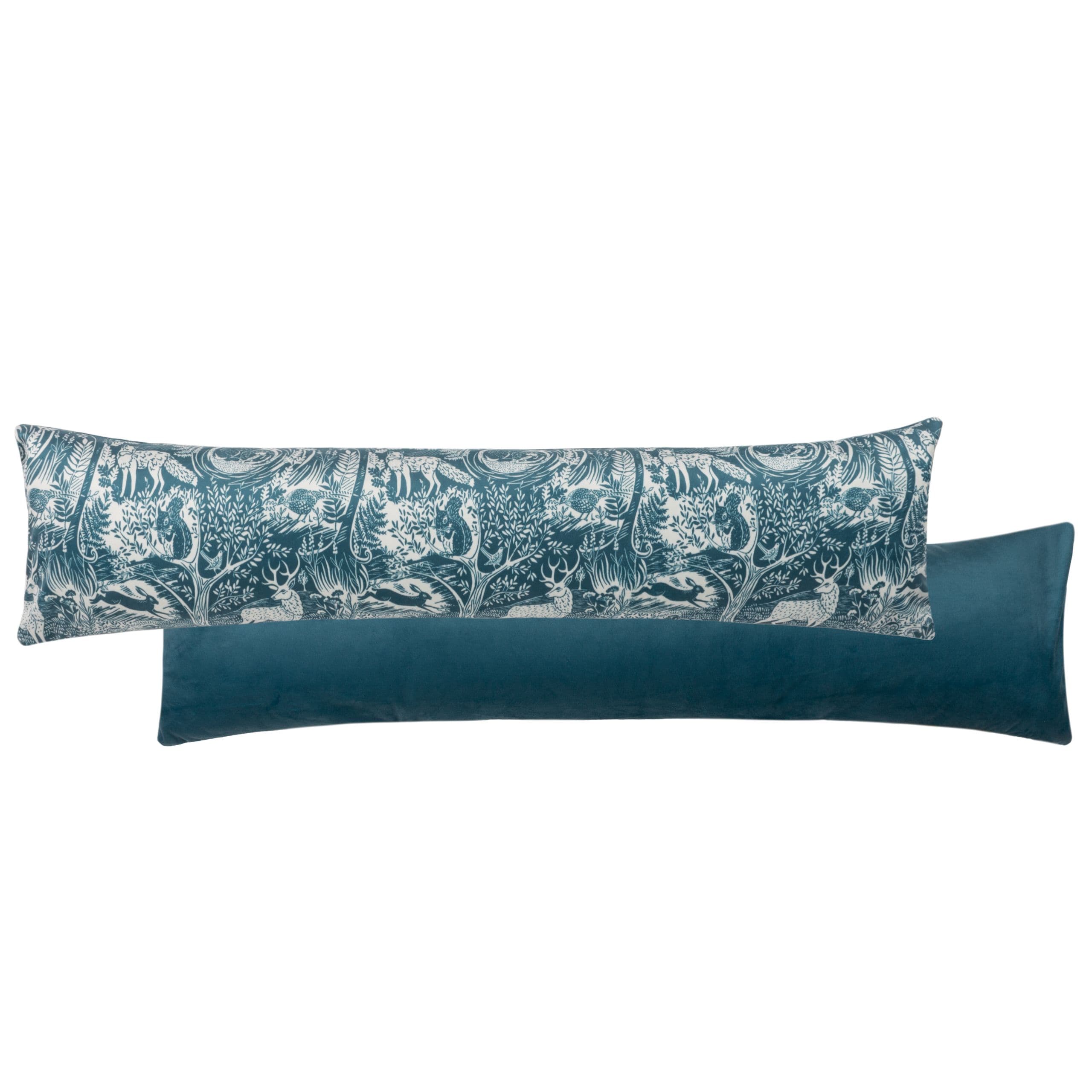Winter Woods Animal Velvet Cushion