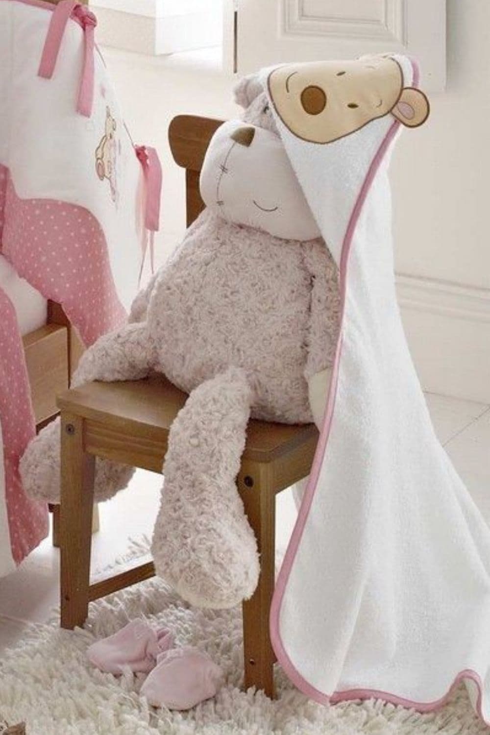 Patch Cuddle Robe Embroidered Hooded Blanket