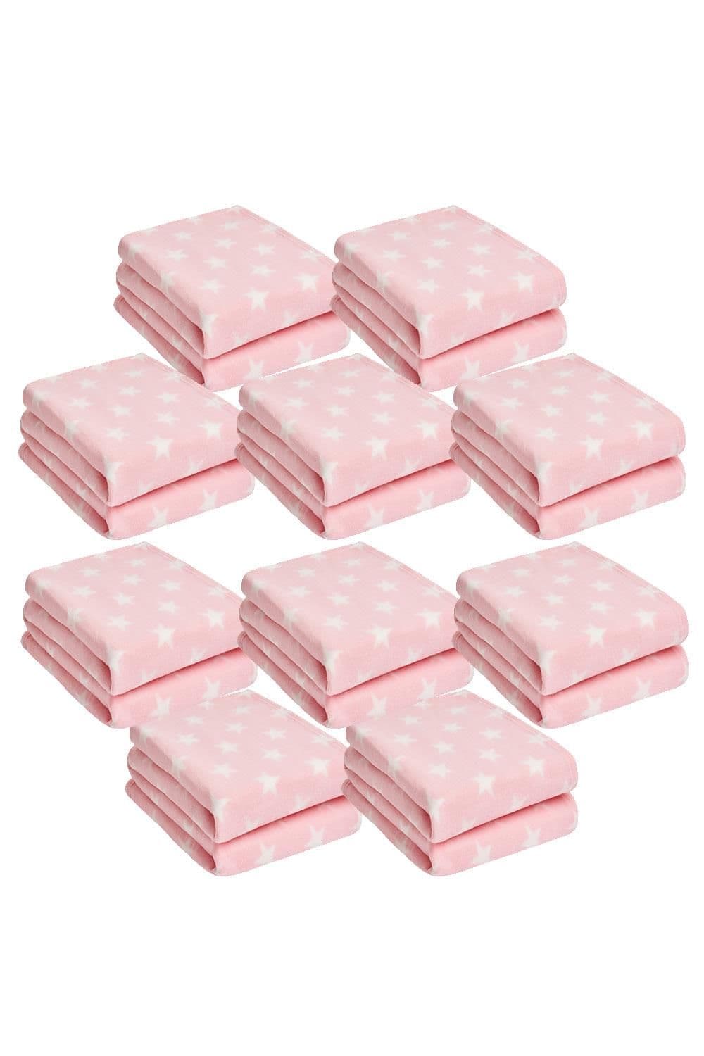 Pack 10 Printed Fleece Blanket Throw