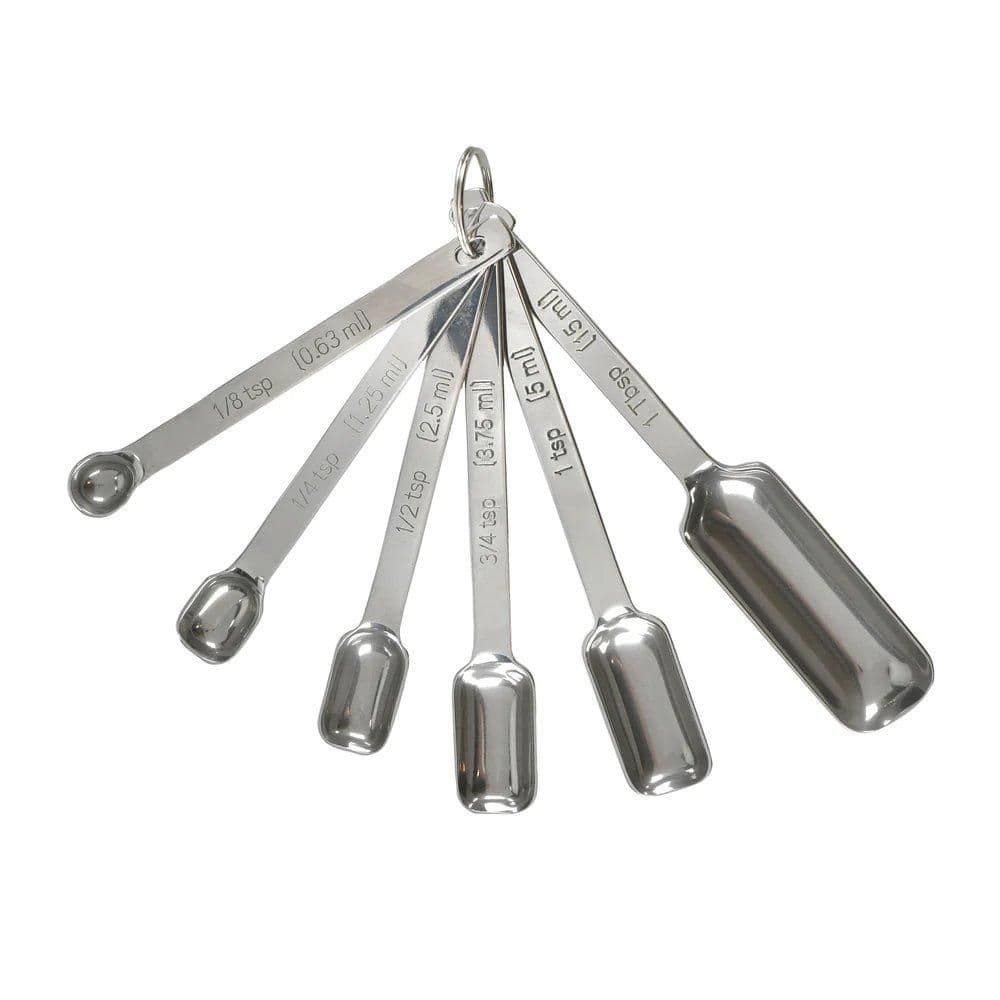 Stainless Steel 6 Piece Measuring Spoon Set