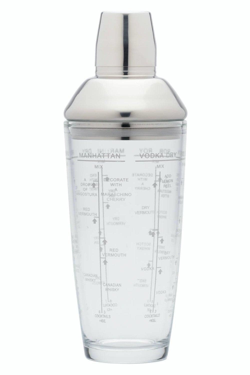 Boston Glass Cocktail Shaker 700ml, Gift Boxed