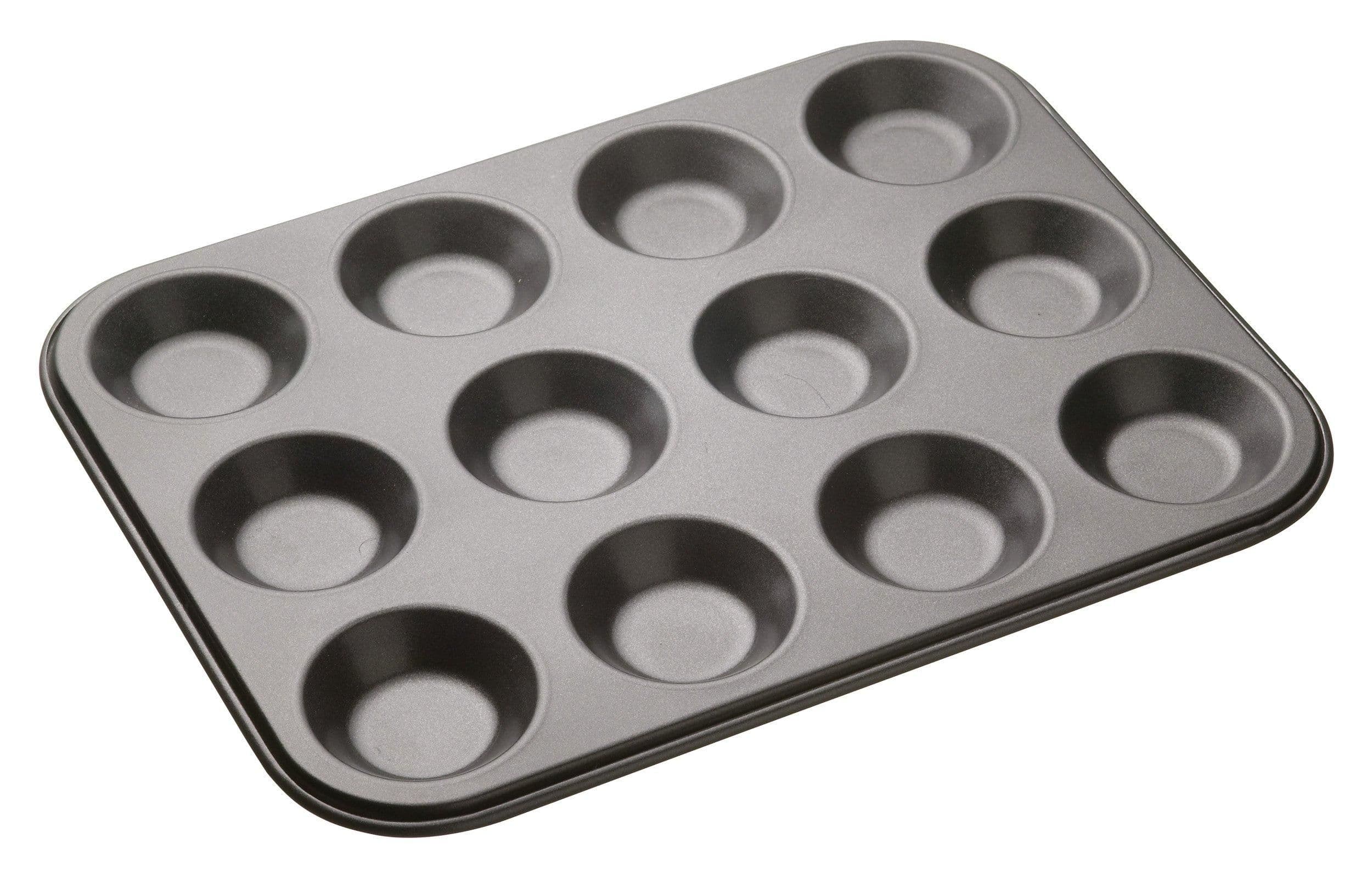 Non Stick 12 Hole Shallow Pan