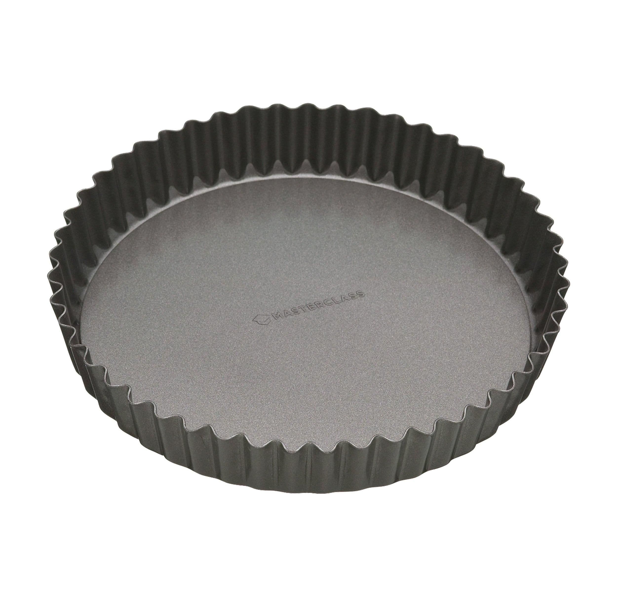 Non Stick Fluted Loose Base Quiche Tin Round 25cm Sleeved