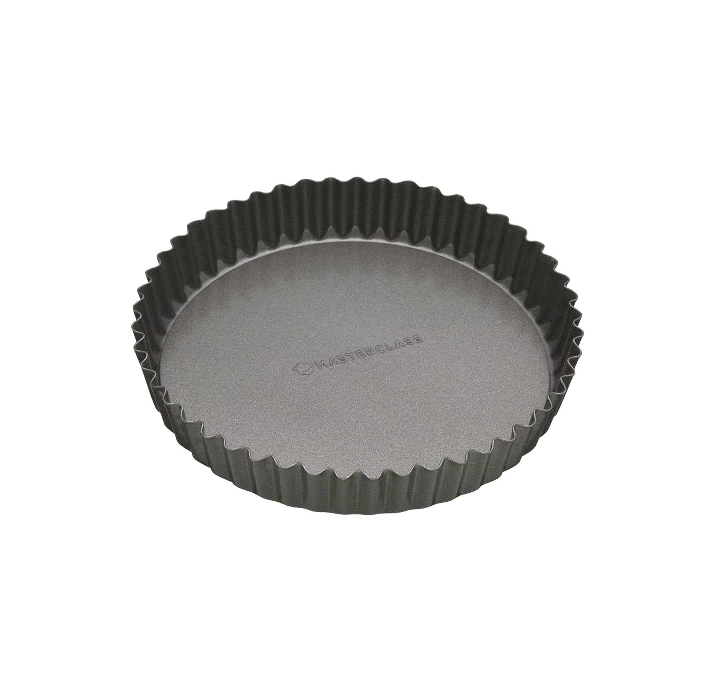 Non Stick Fluted Loose Base Quiche Tin Round 18cm