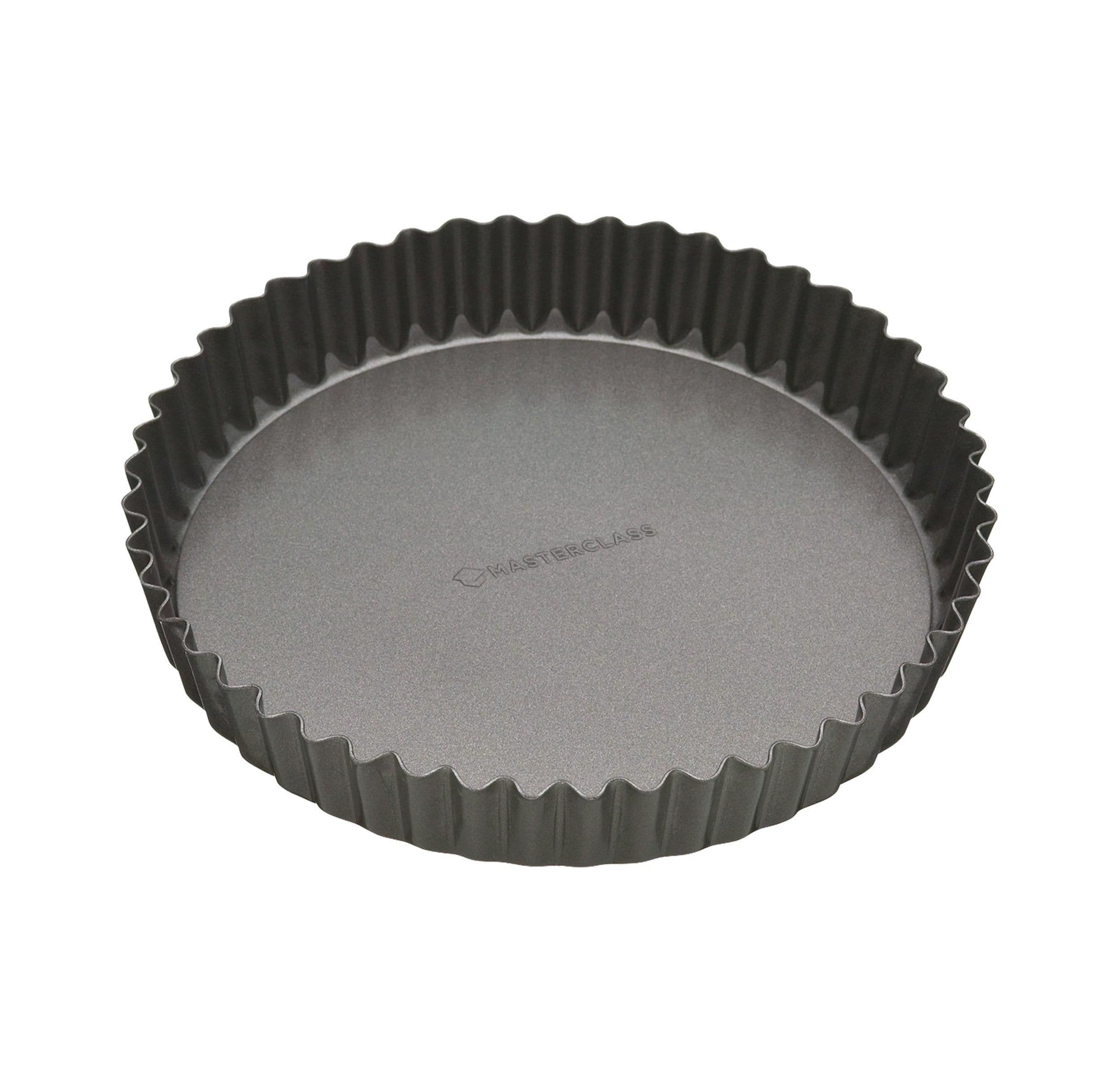 Non Stick Fluted Loose Base Quiche Tin Round 23cm Sleeved