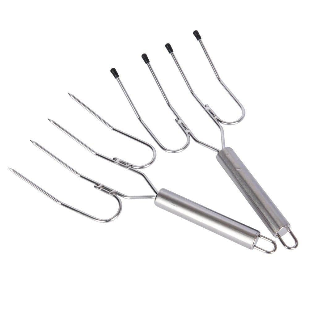 Pair Stainless Steel Oven Forks