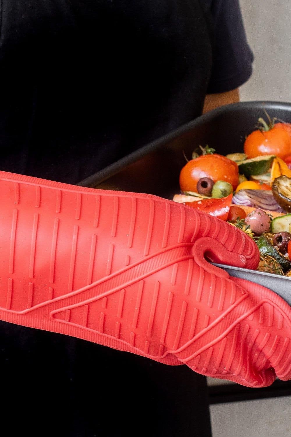 Seamless Silicone Oven Glove Cotton Sleeve