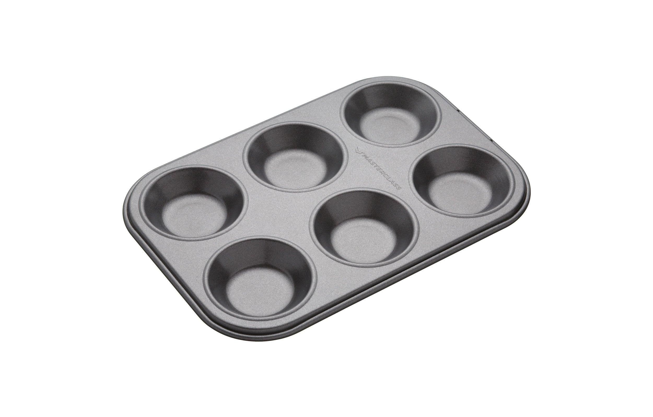 Non Stick 6 Hole Shallow Baking Pan
