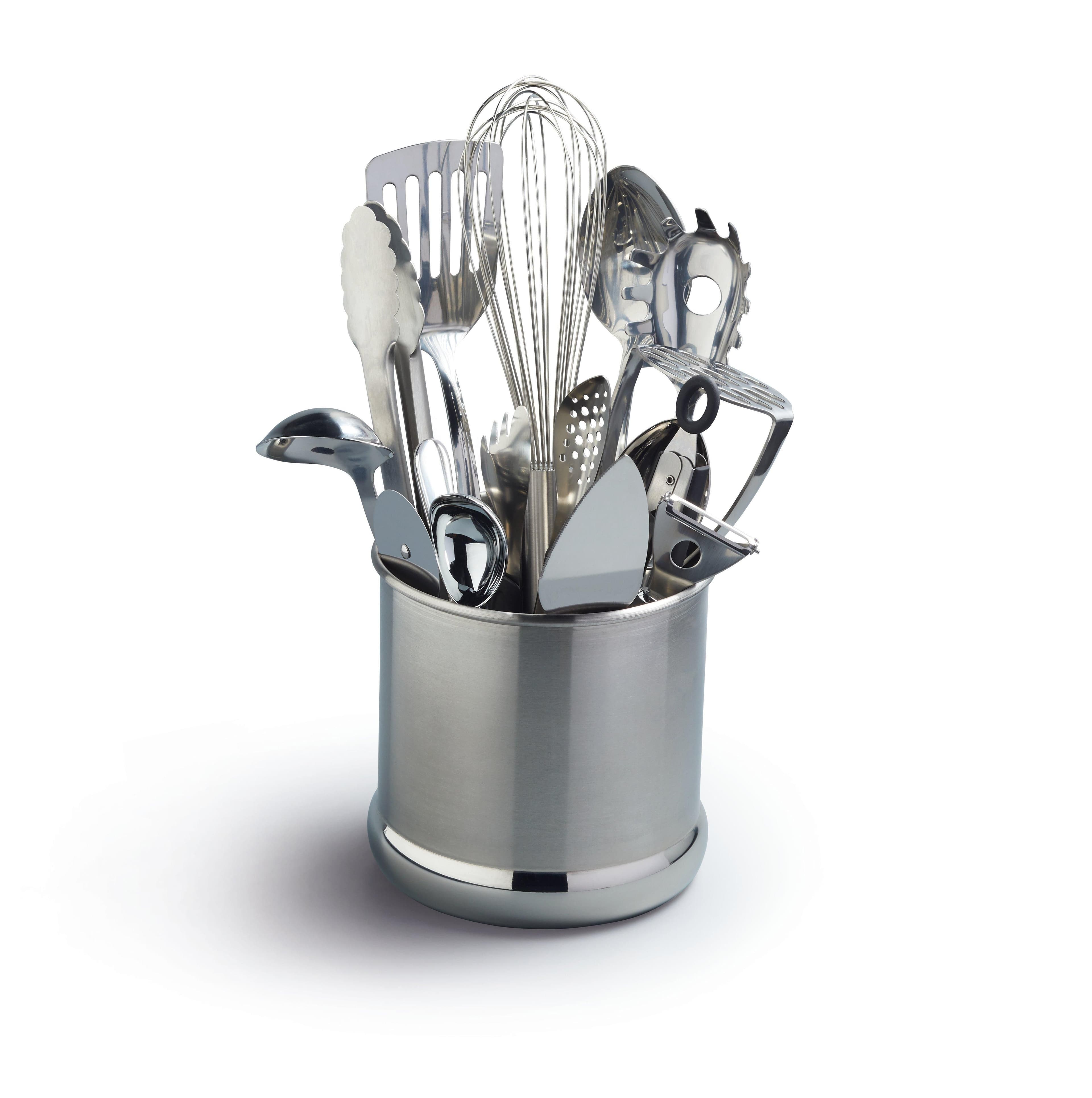 Extra Large Stainless Steel Utensil Holder