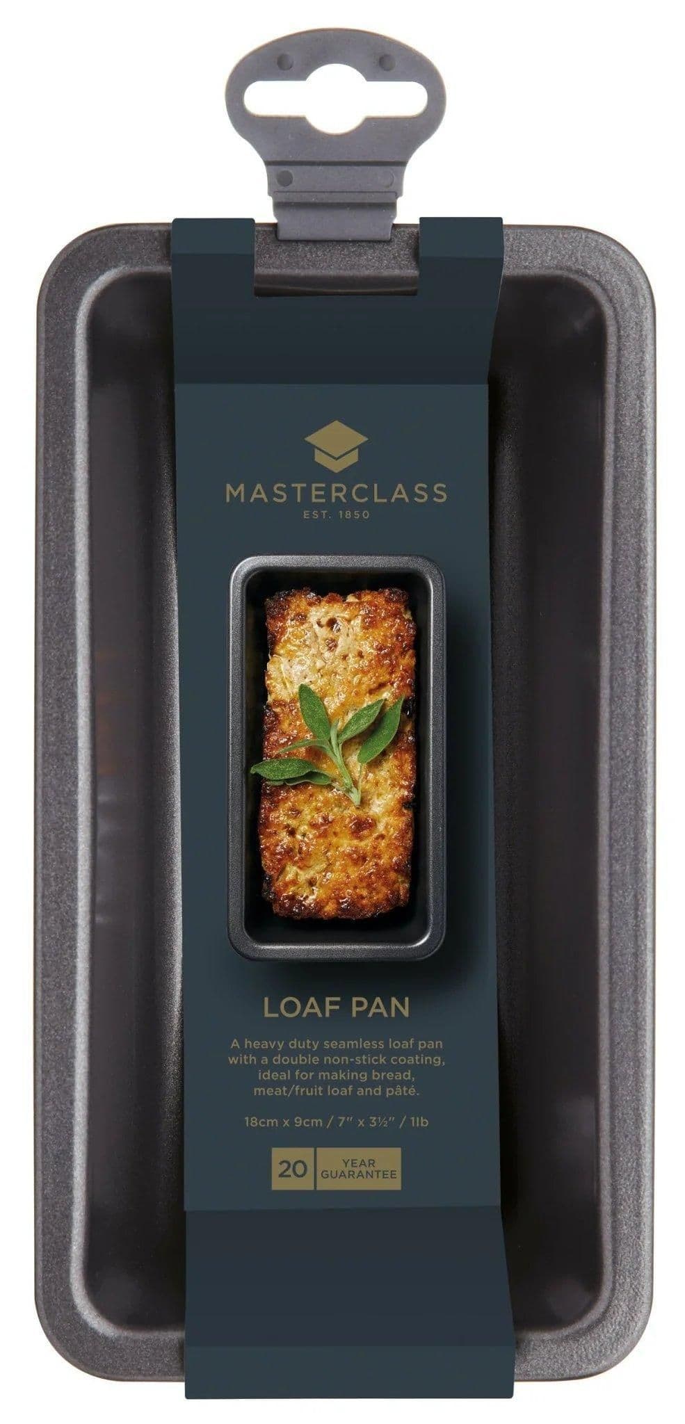 Non Stick Seamless Loaf Pan 18x9cm Sleeved